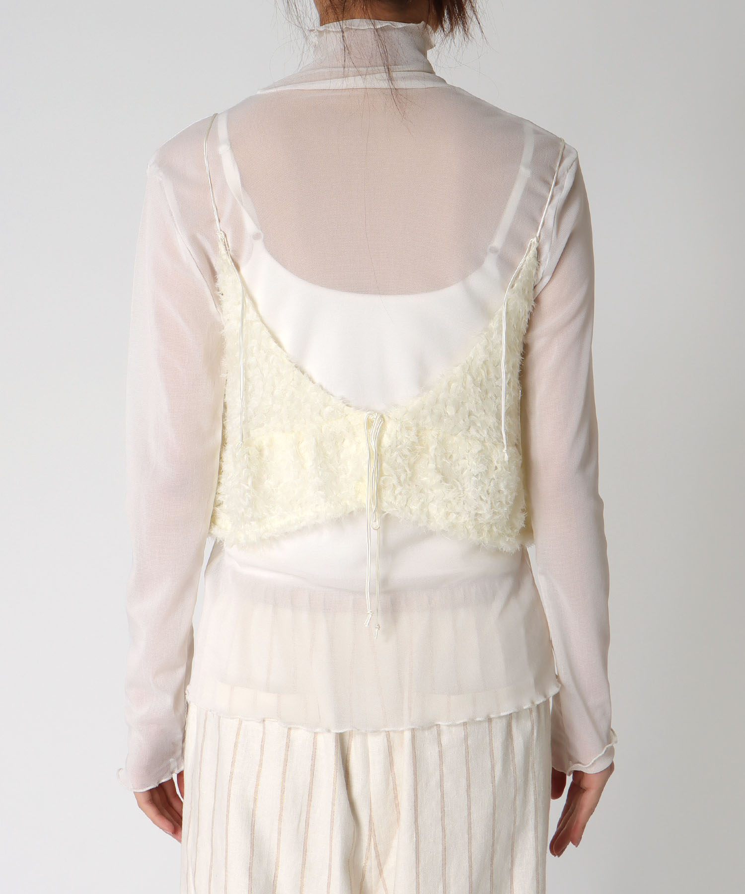 刺繍チュールビスチェ