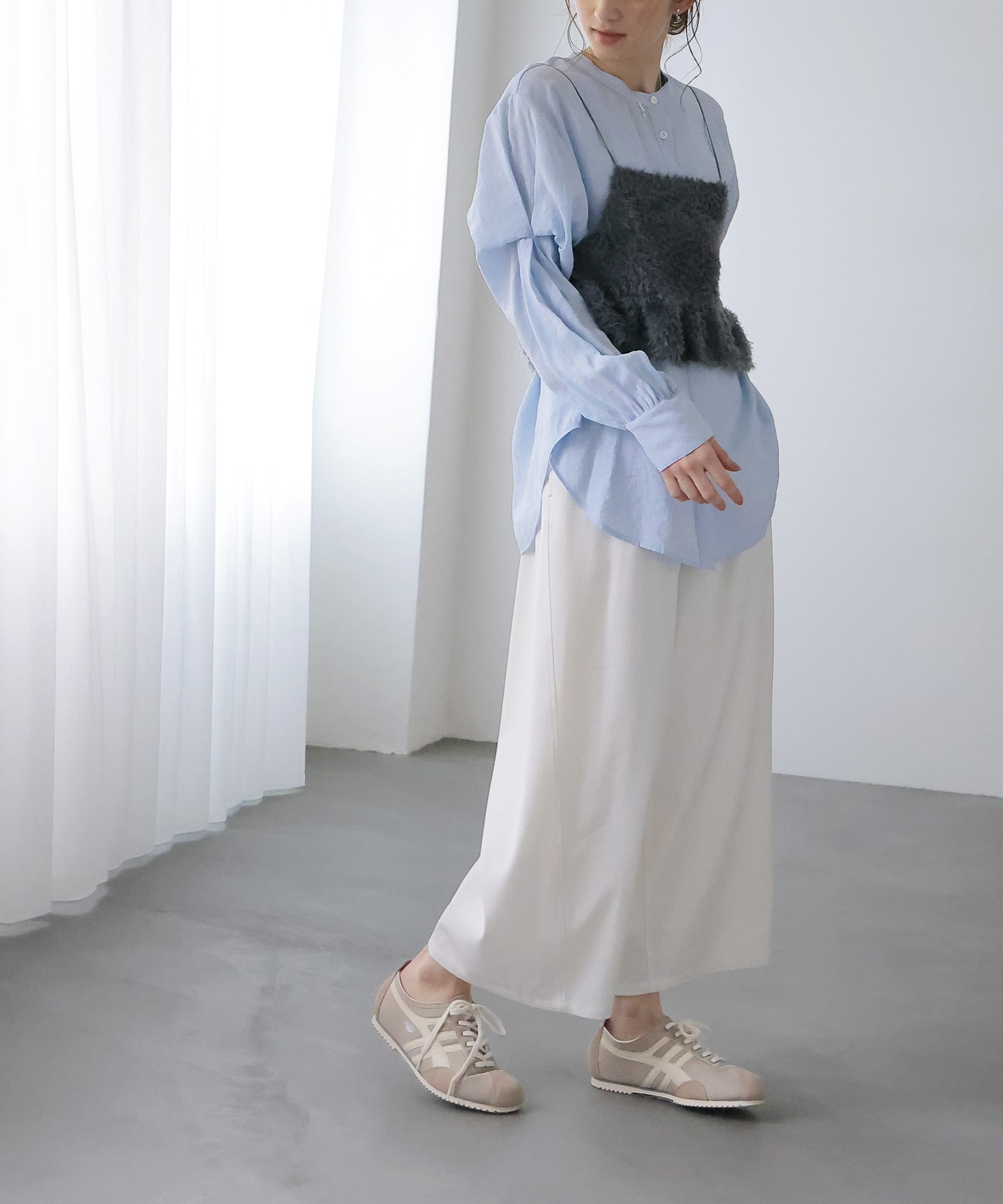 刺繍チュールビスチェ