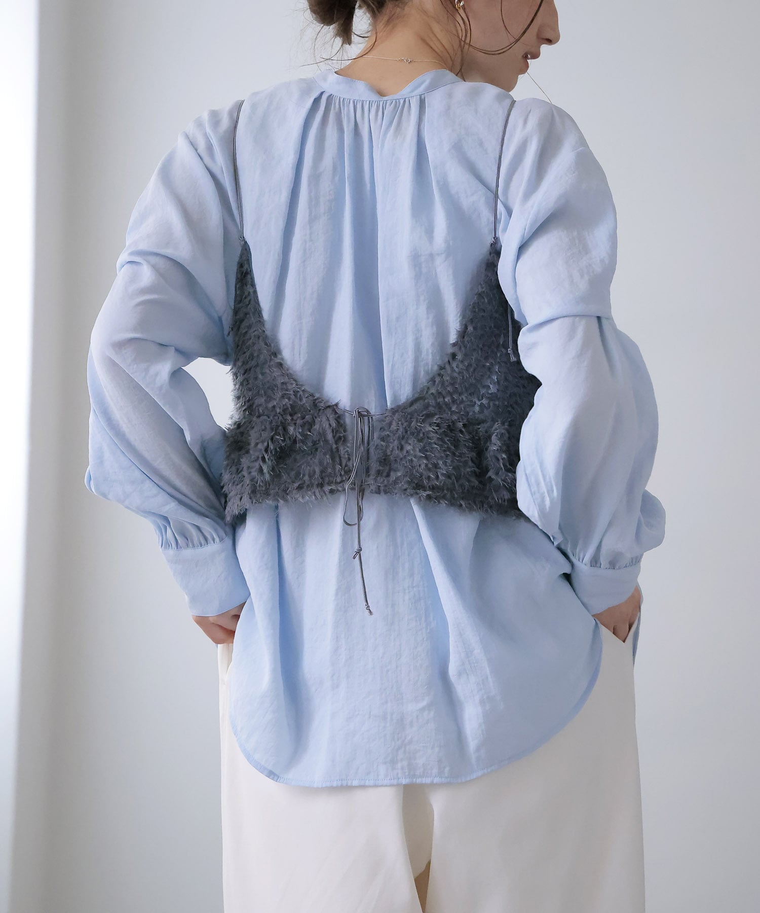 刺繍チュールビスチェ