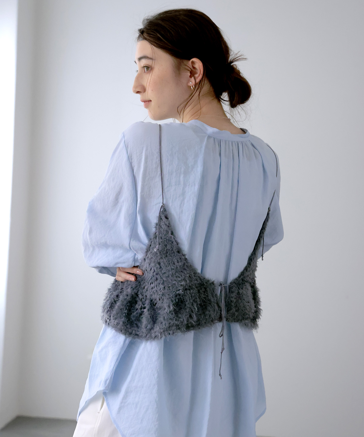 刺繍チュールビスチェ