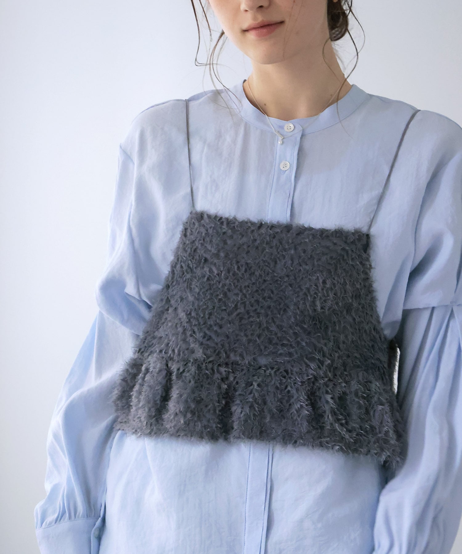 刺繍チュールビスチェ