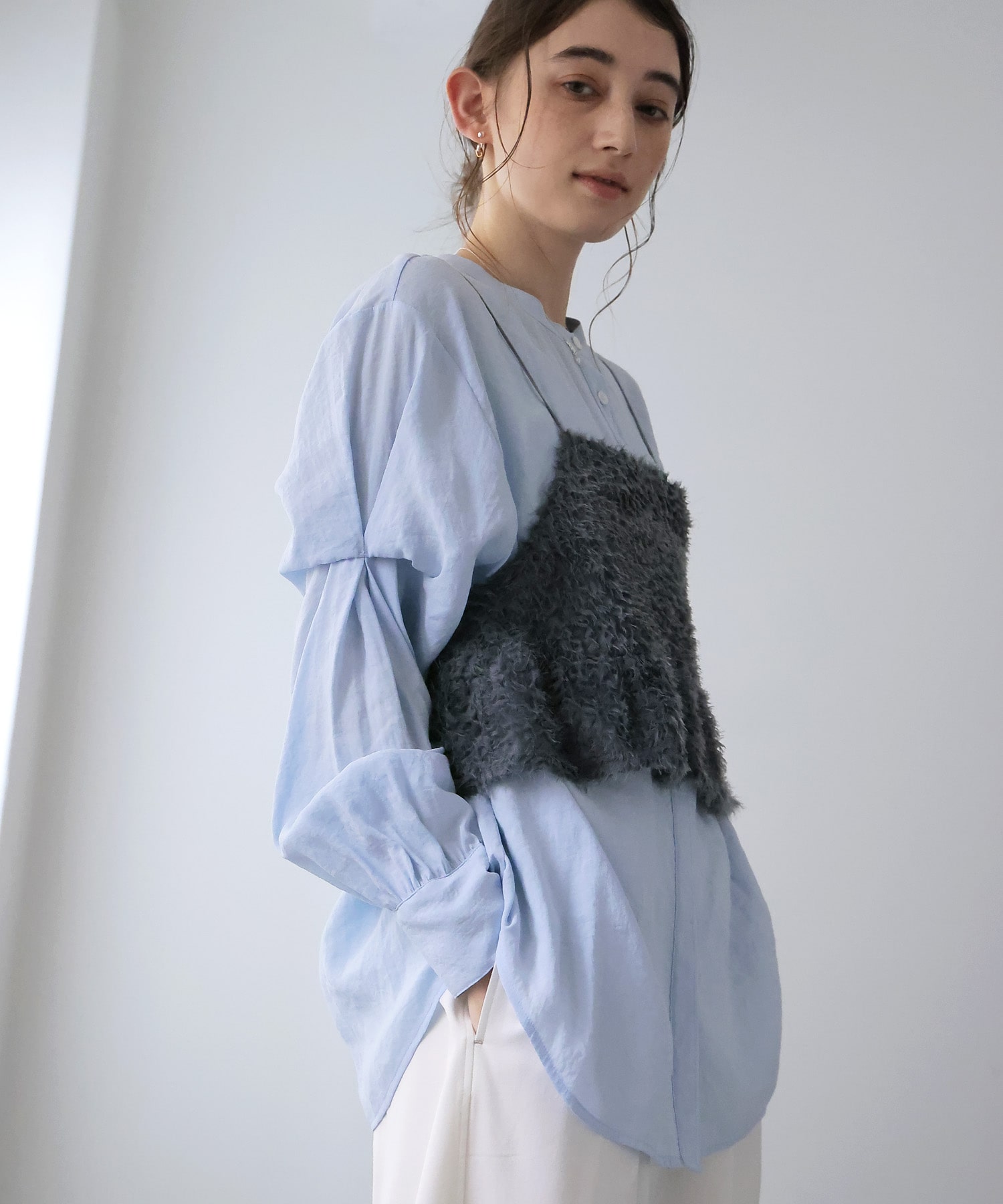 刺繍チュールビスチェ