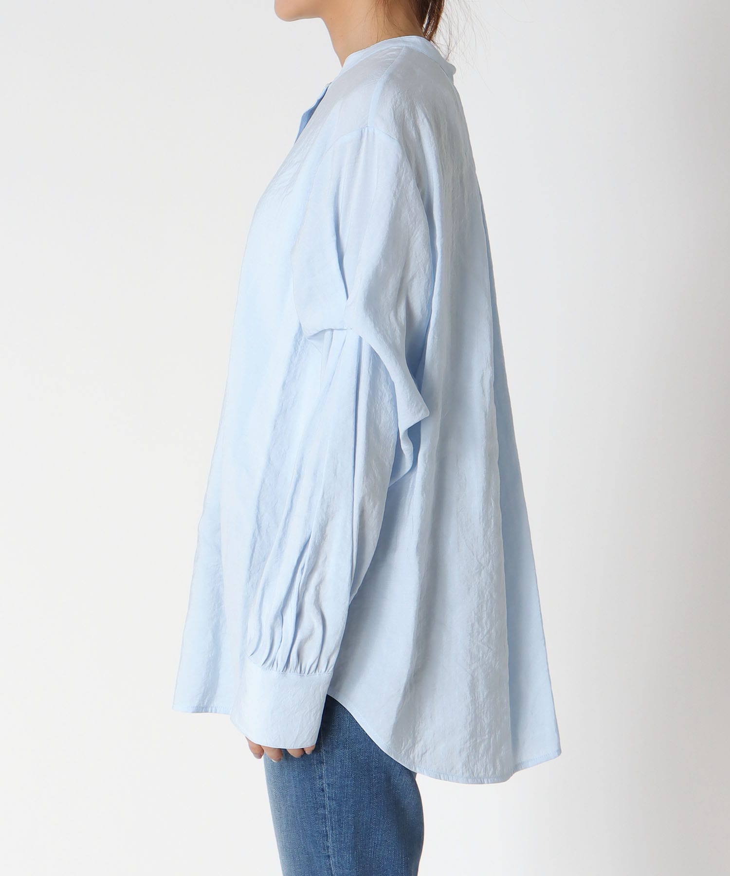 前後2wayボリュームスリーブシャツ