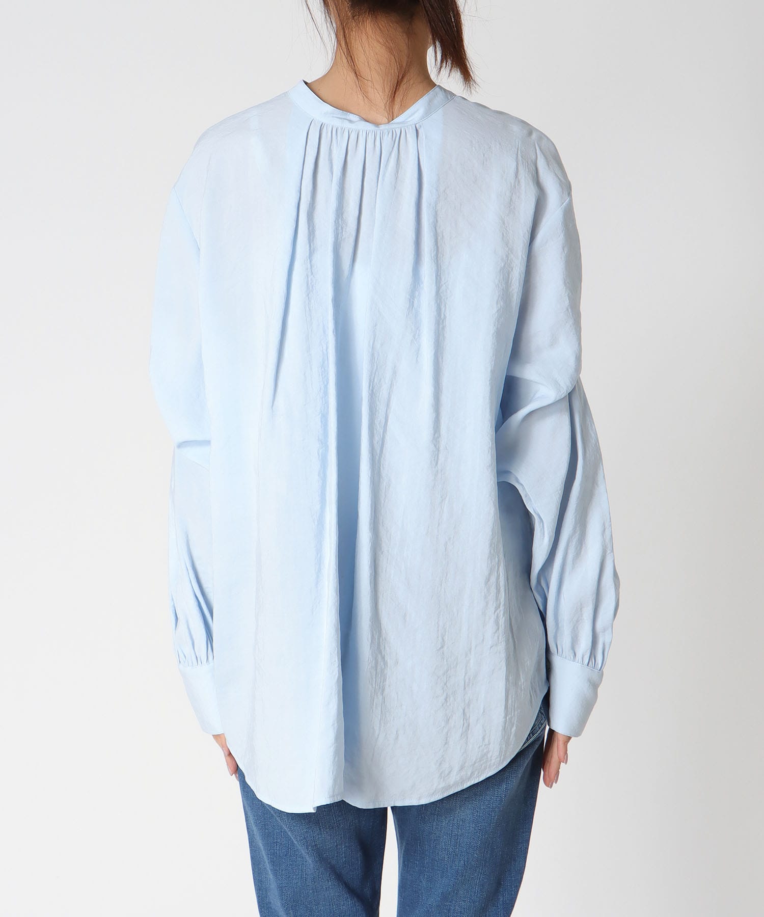 前後2wayボリュームスリーブシャツ