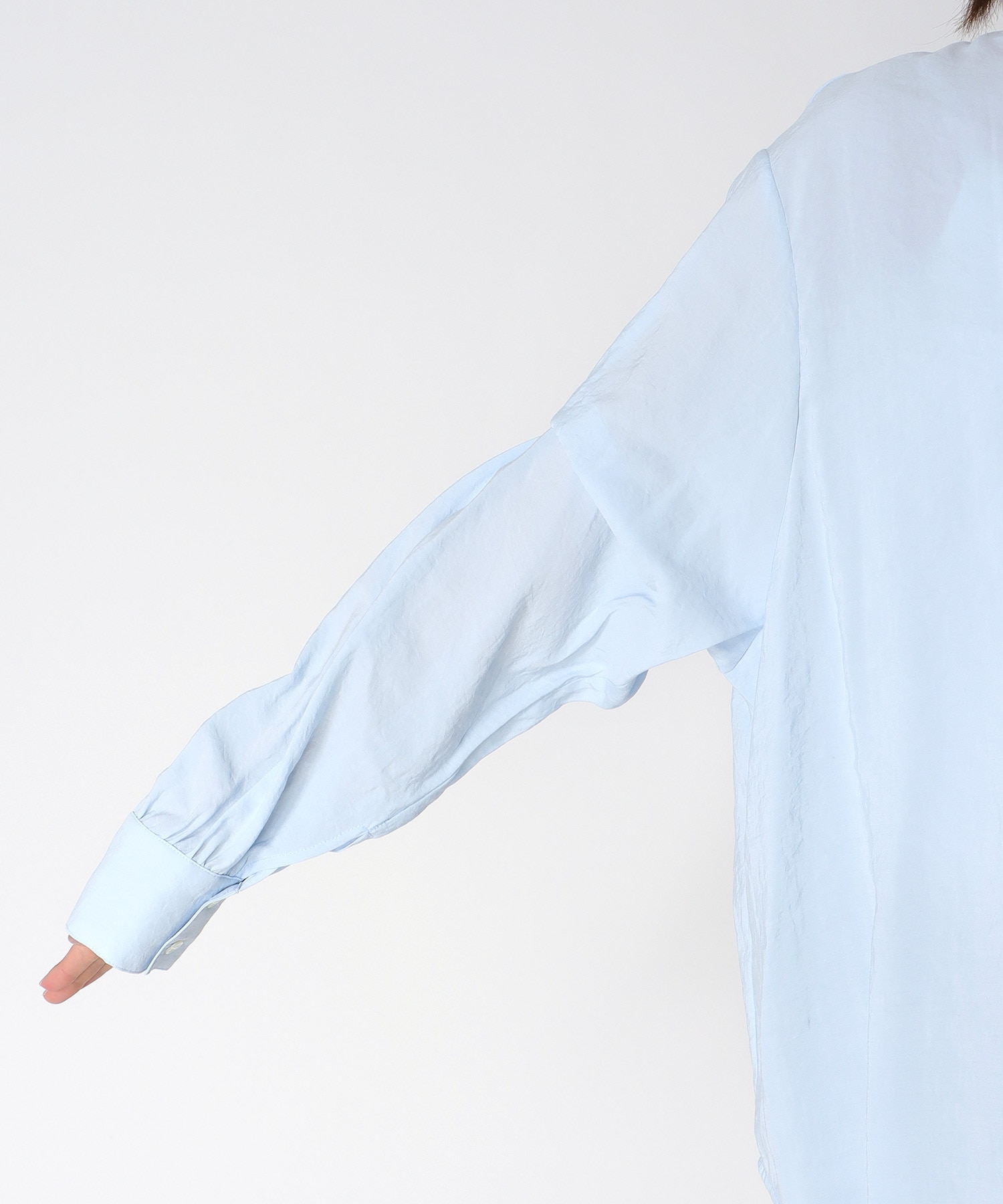 前後2wayボリュームスリーブシャツ