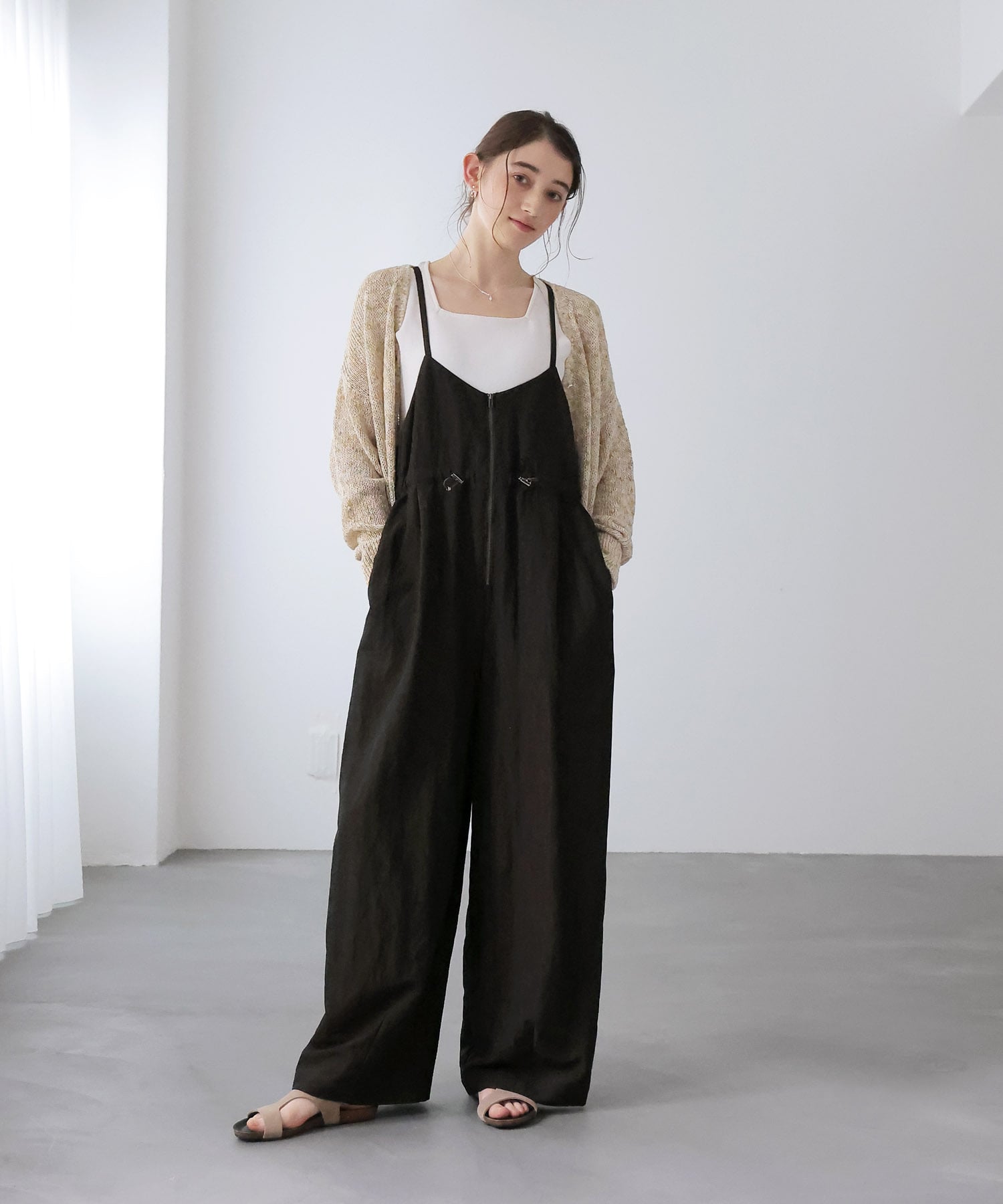 2wayキャミサロペット