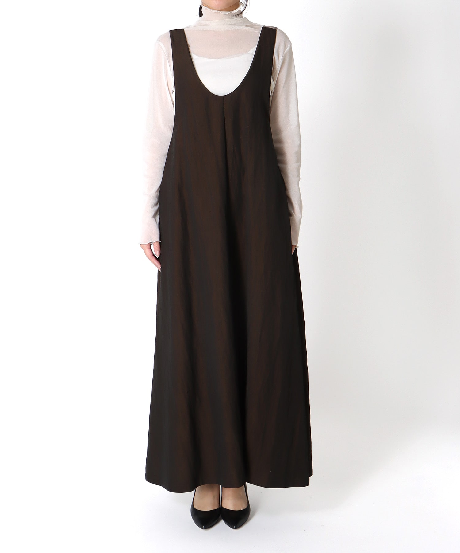 前後2wayノースリーブワンピース