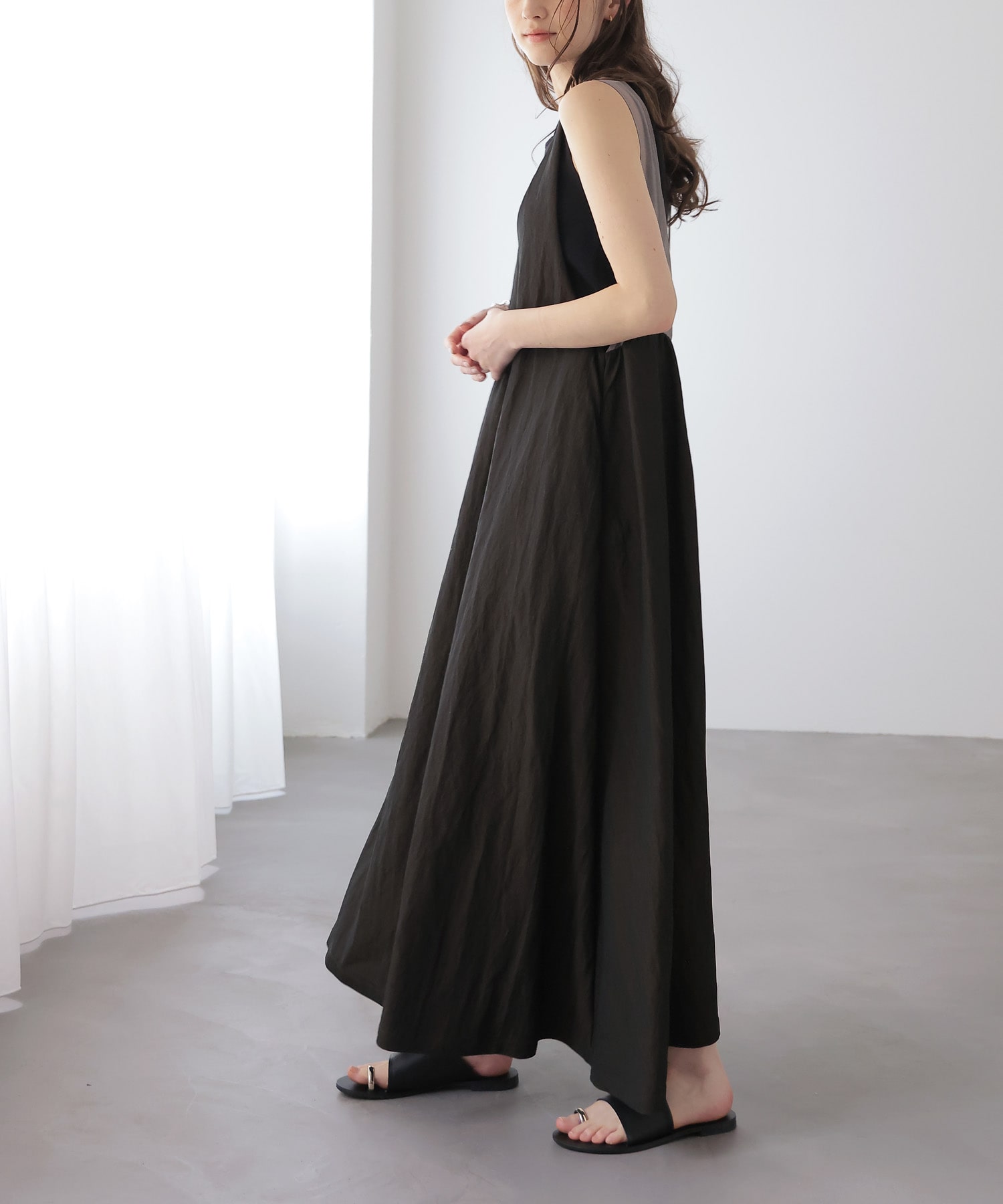 前後2wayノースリーブワンピース