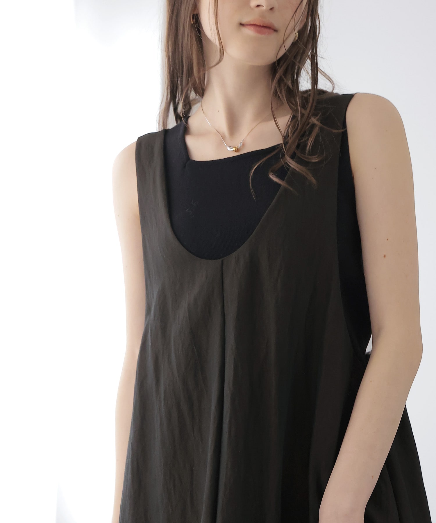 前後2wayノースリーブワンピース