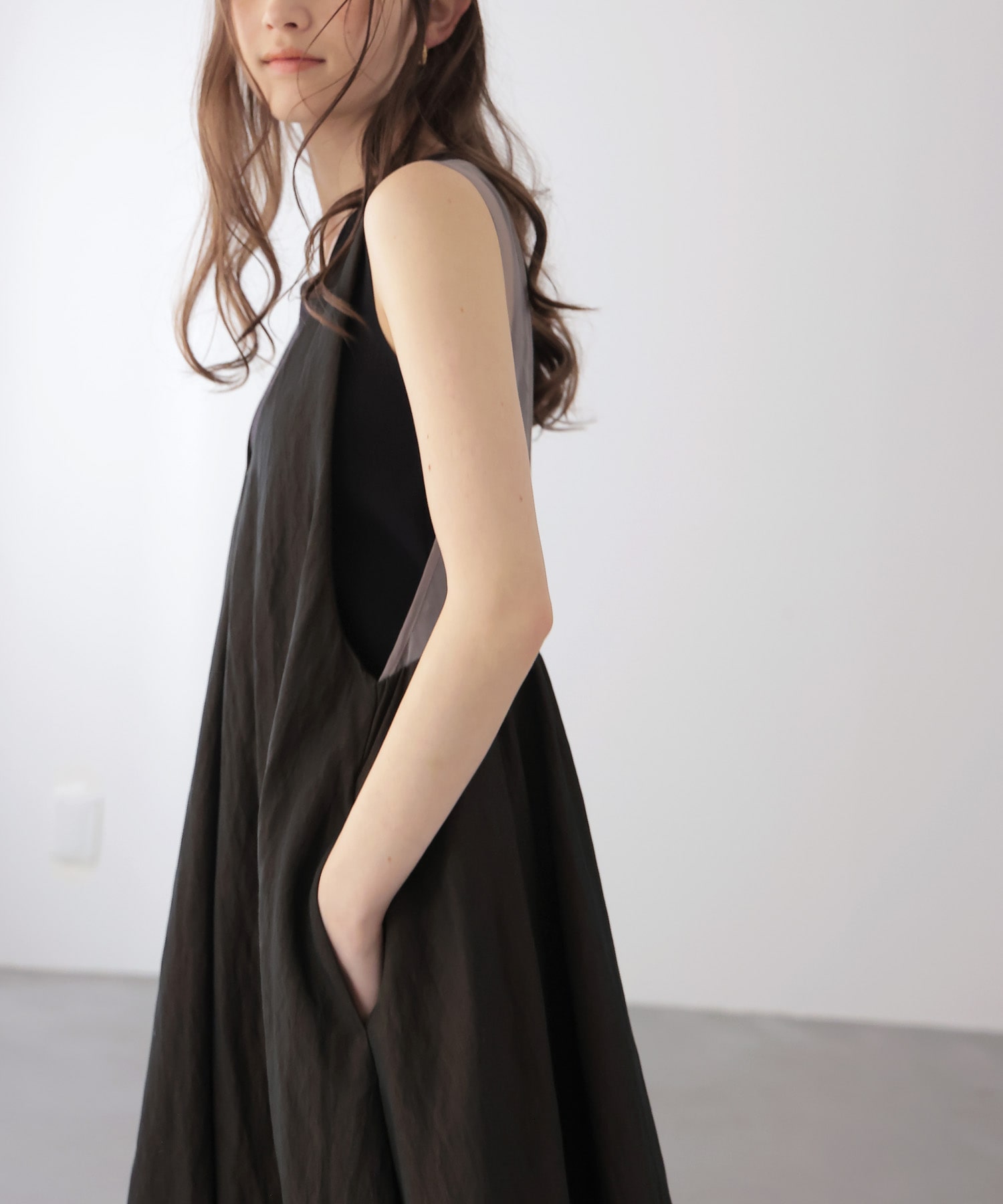 前後2wayノースリーブワンピース