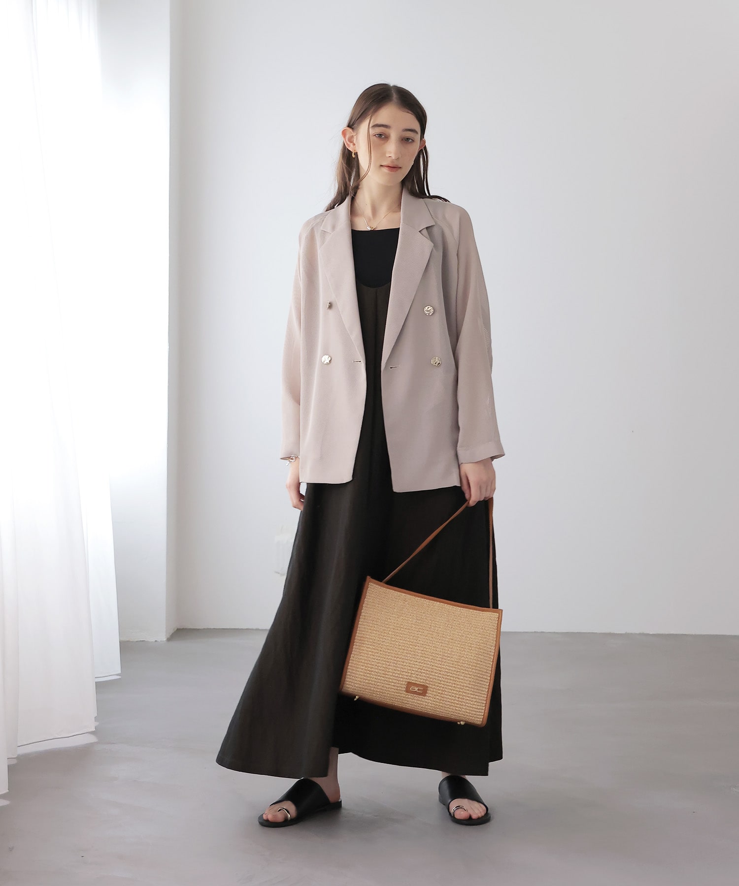 前後2wayノースリーブワンピース