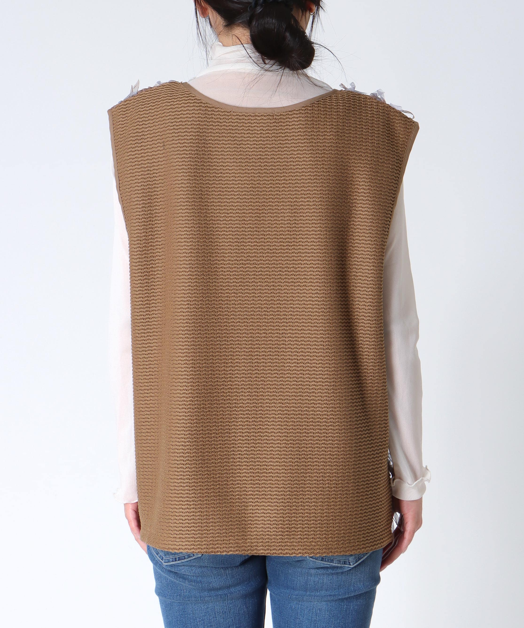 チュールレースベスト