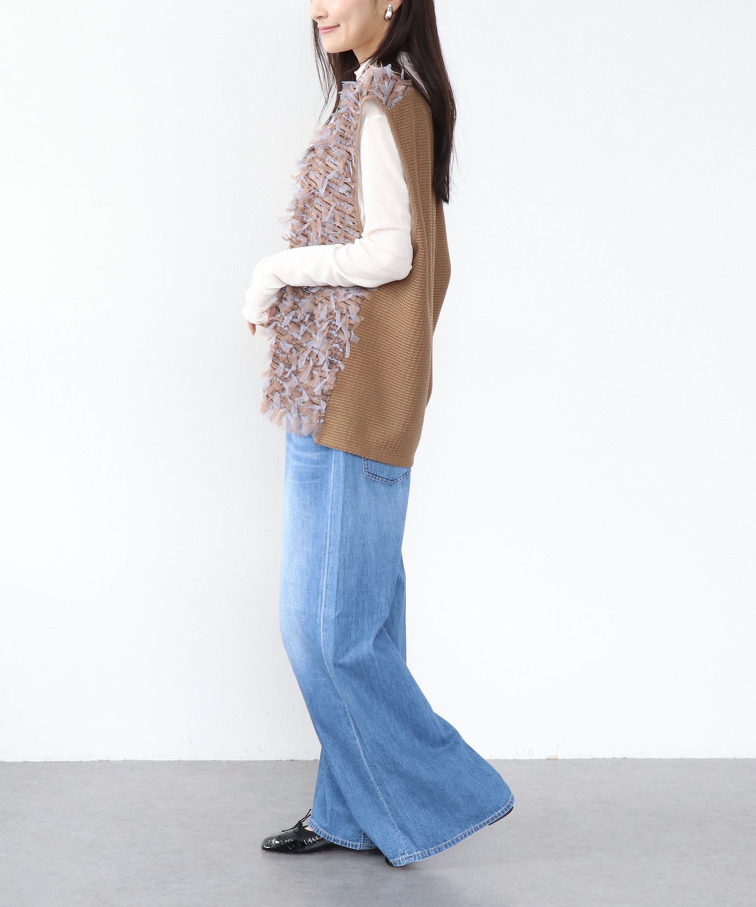 チュールレースベスト