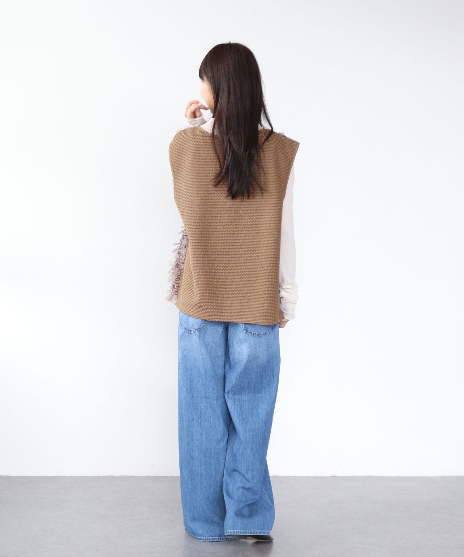 チュールレースベスト