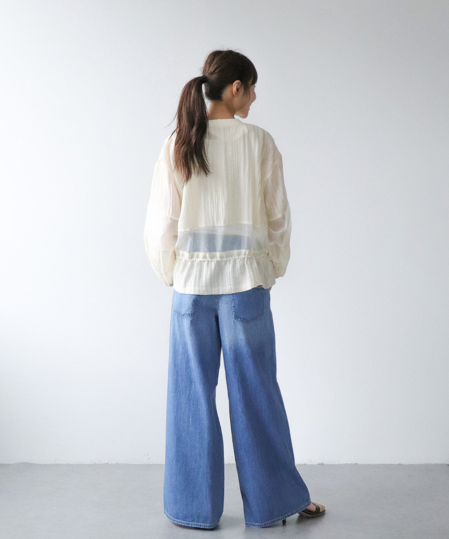 グロッシーワッシャーブルゾン
