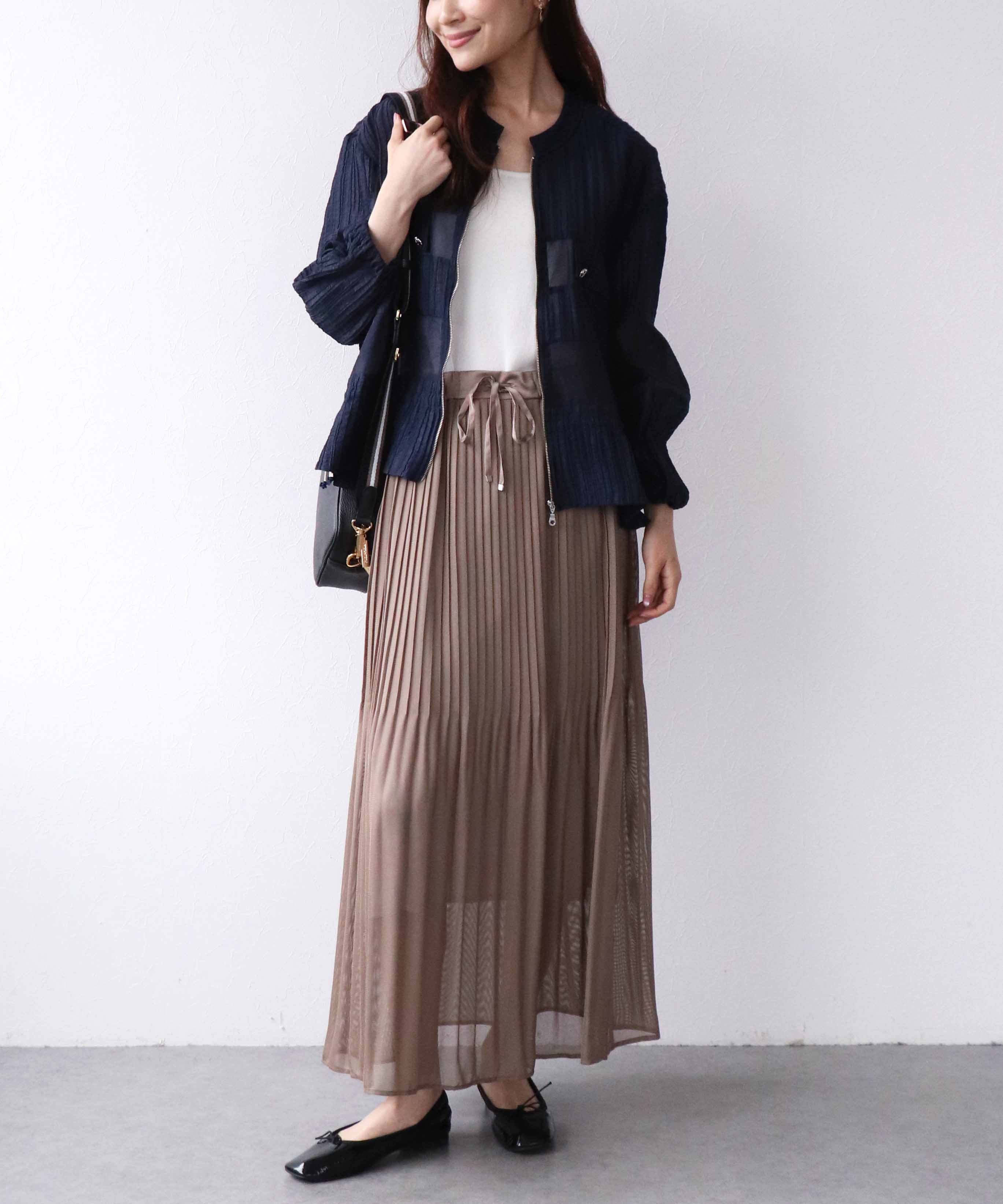 グロッシーワッシャーブルゾン