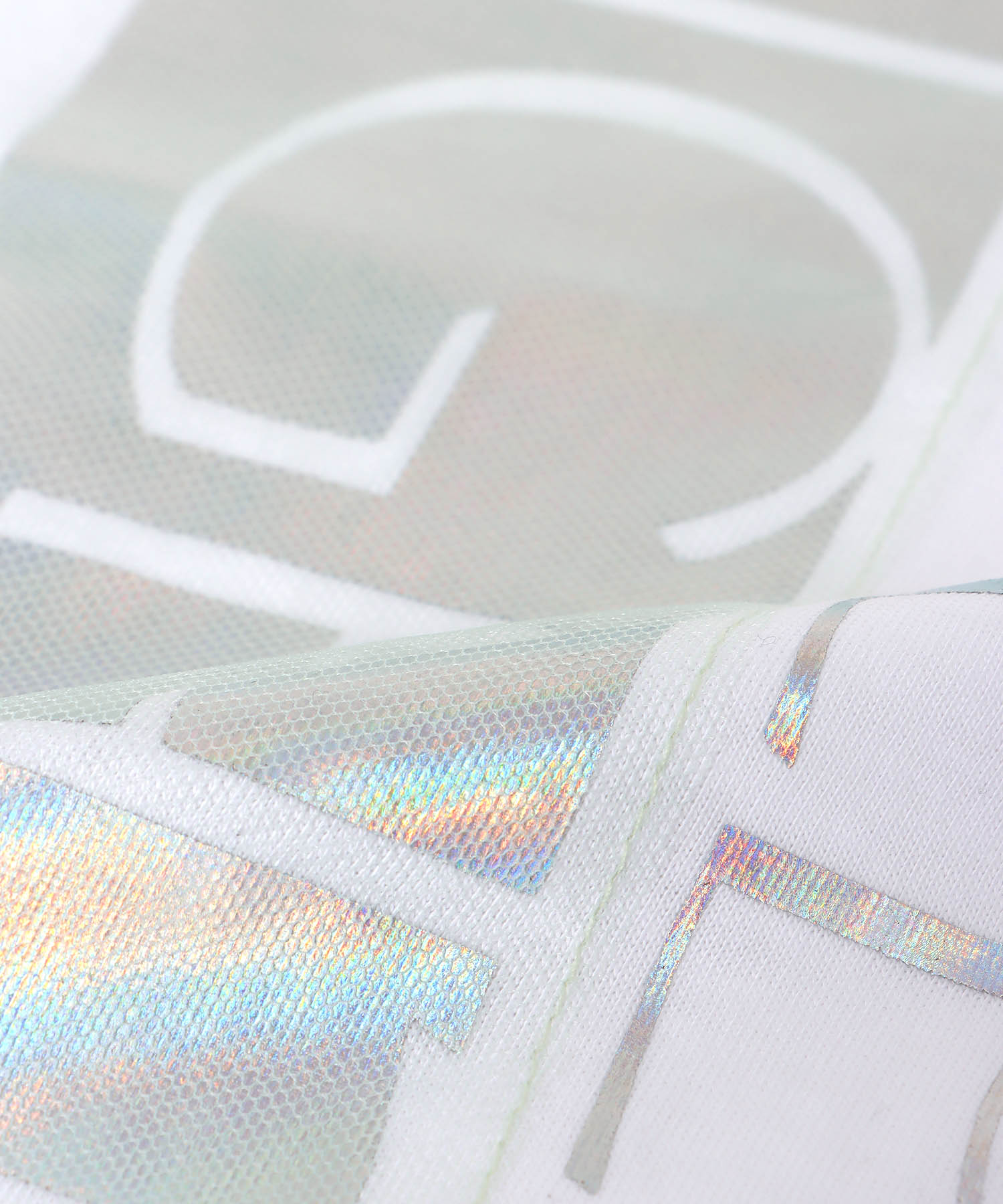 メタリックプリントTシャツ