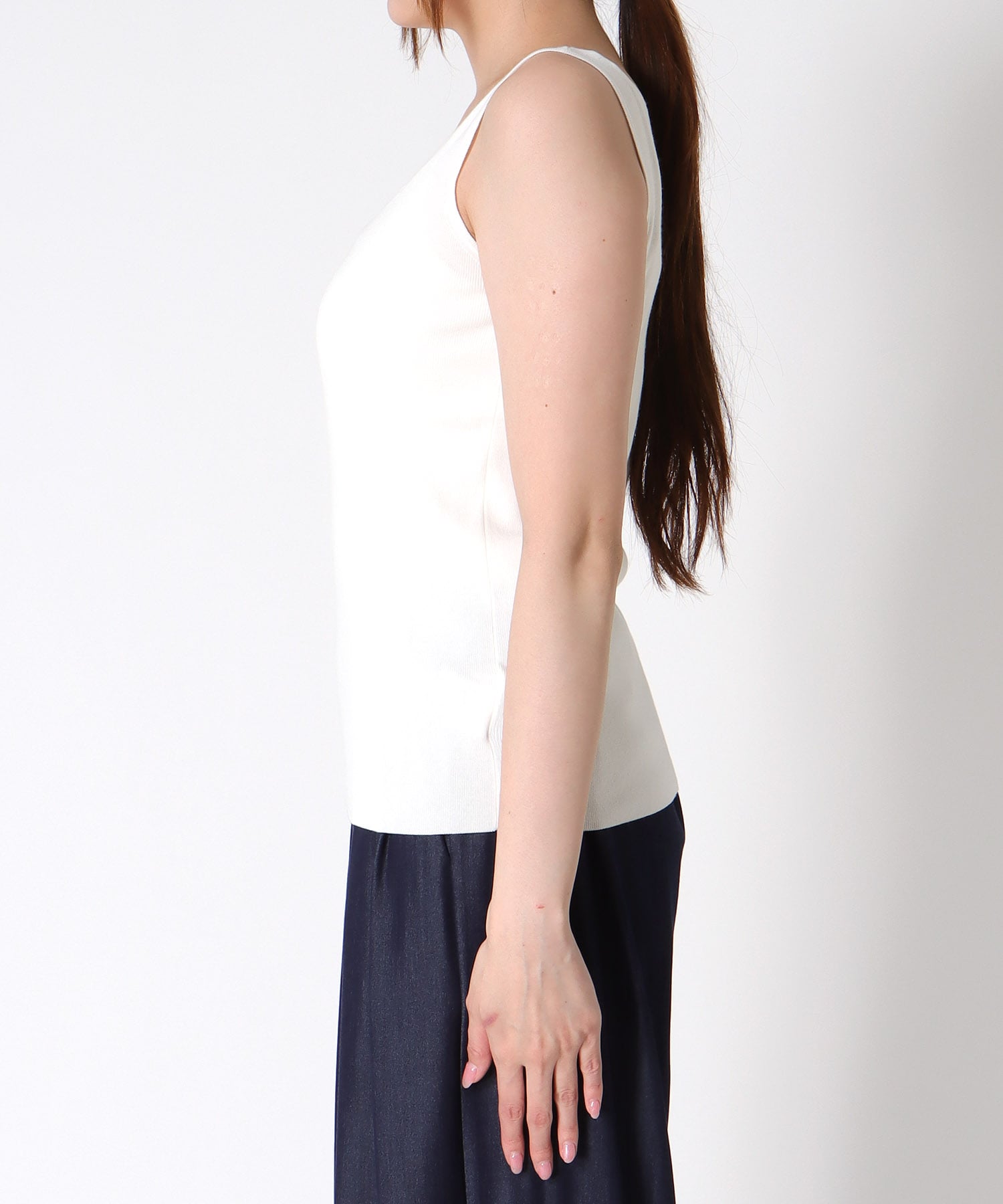 前後2wayスクエアタンクトップ