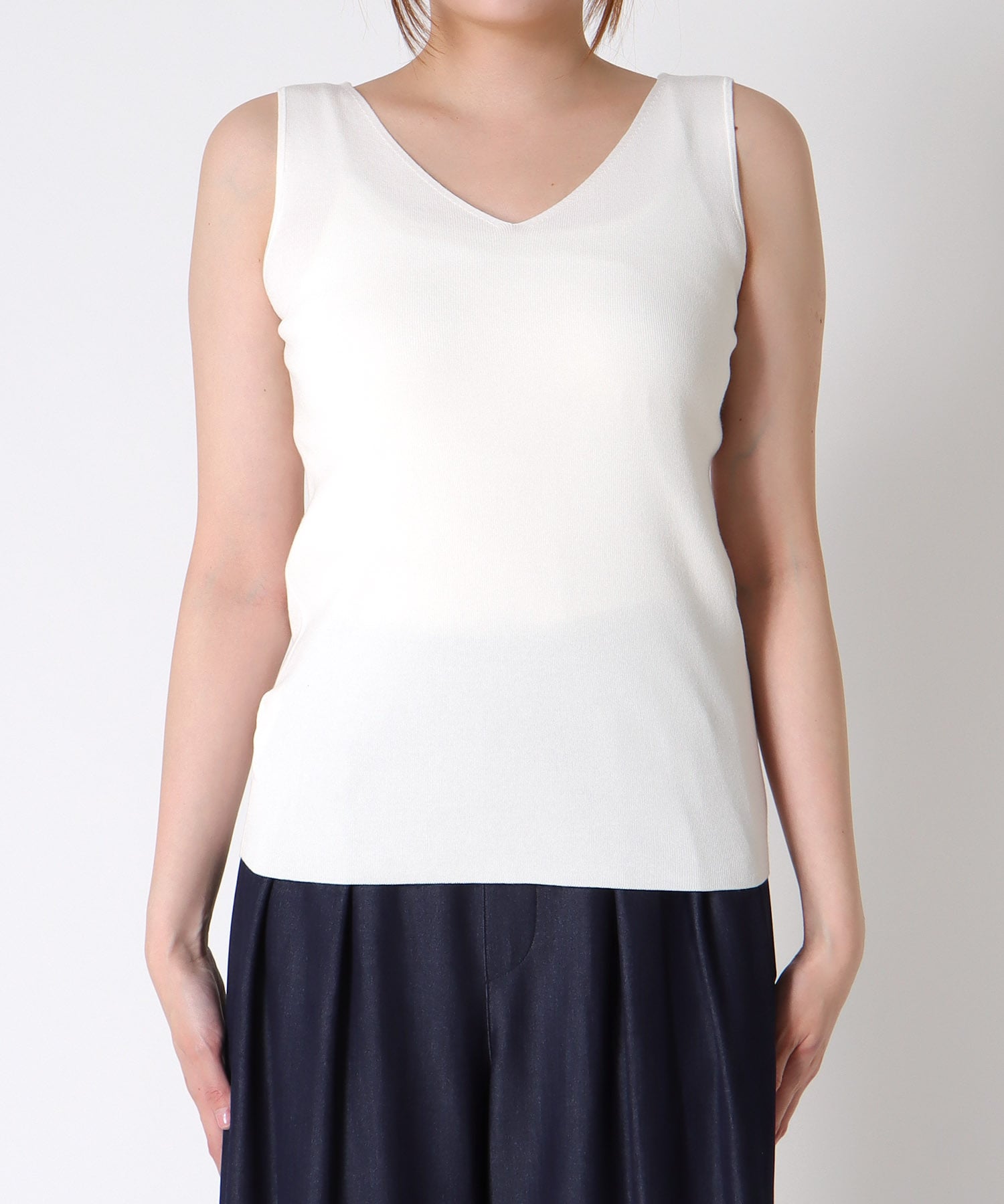 前後2wayスクエアタンクトップ