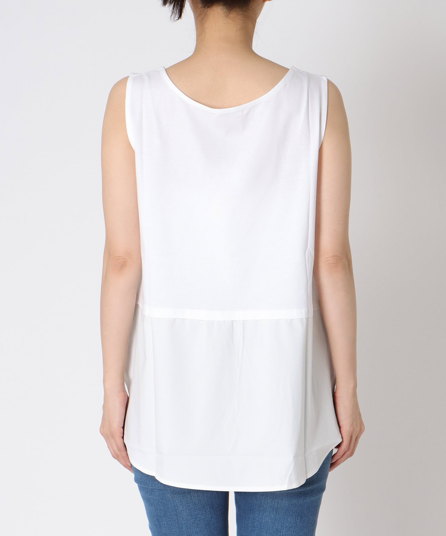 レイヤード無地タンクトップ