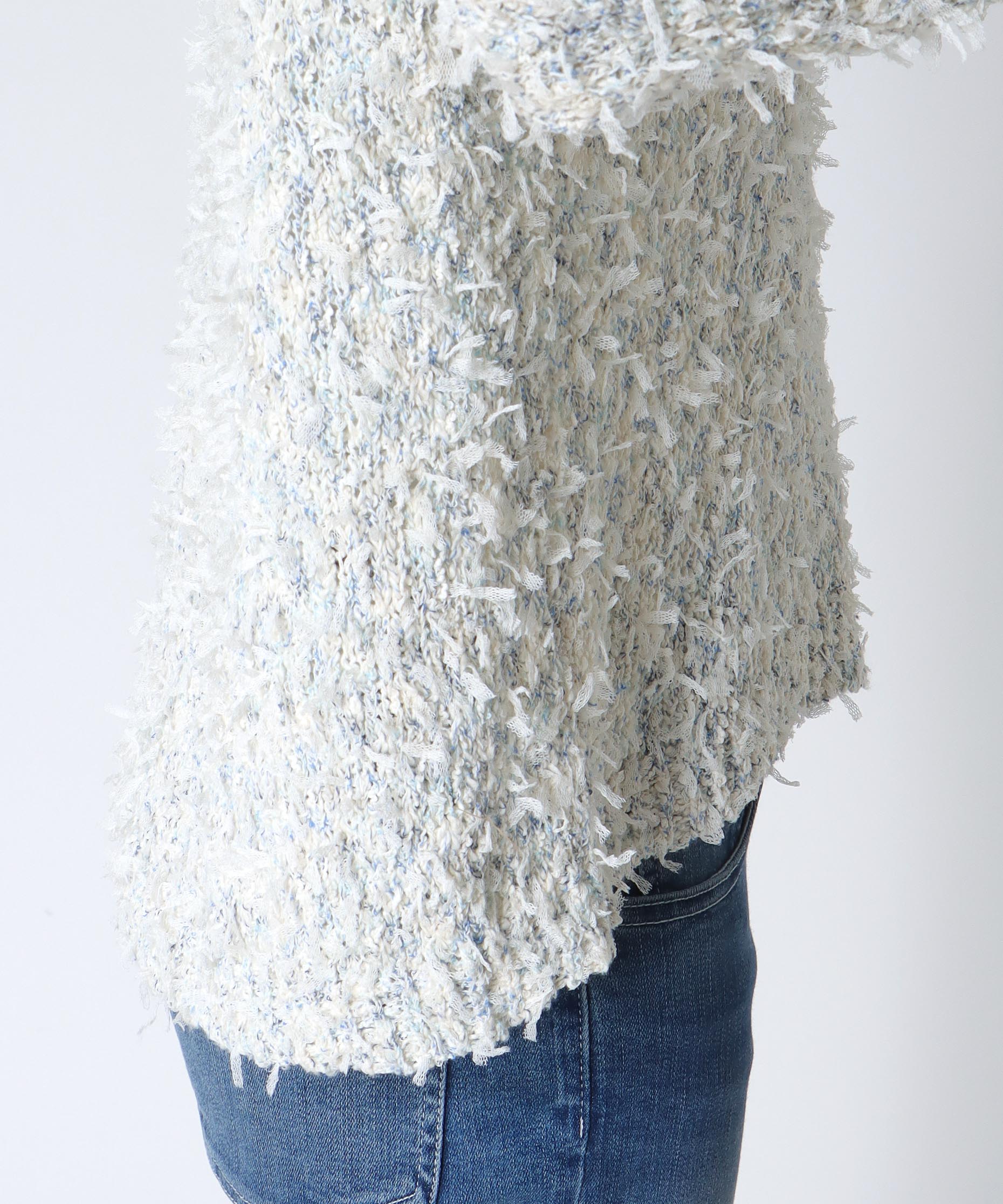 リボンチュールニット