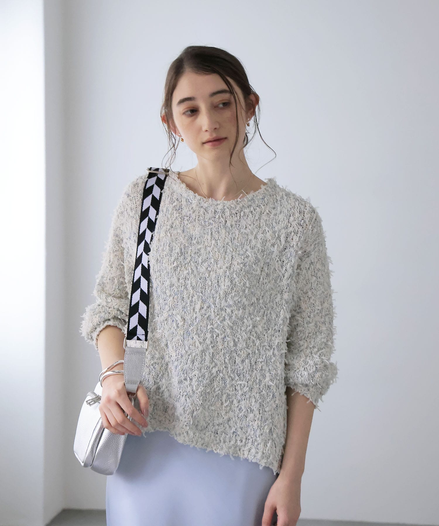 リボンチュールニット