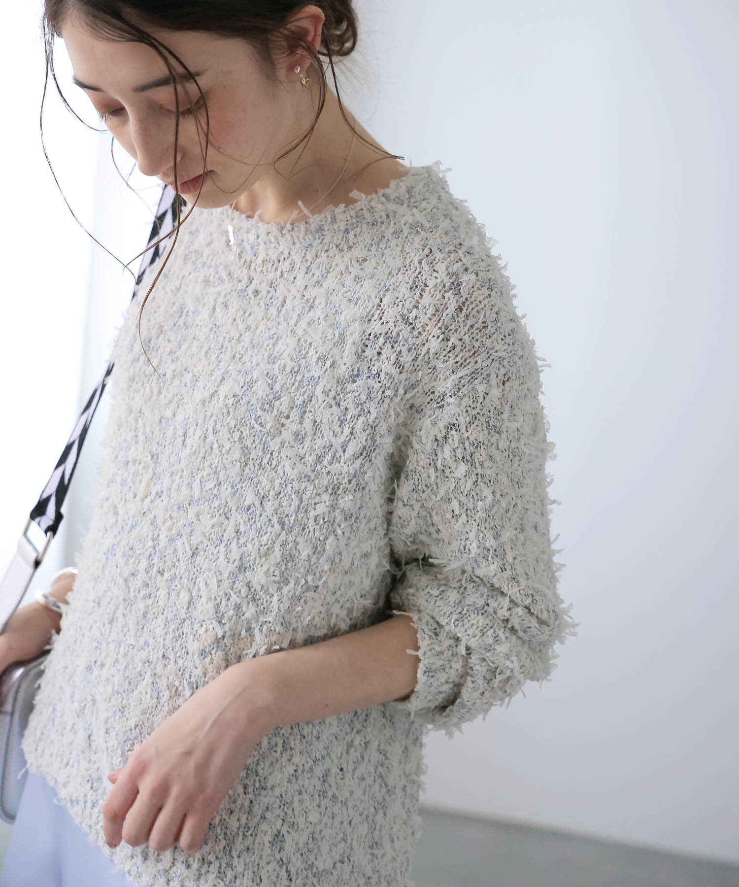 リボンチュールニット