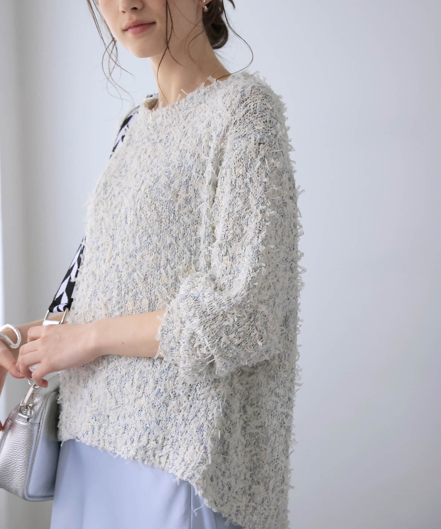 リボンチュールニット