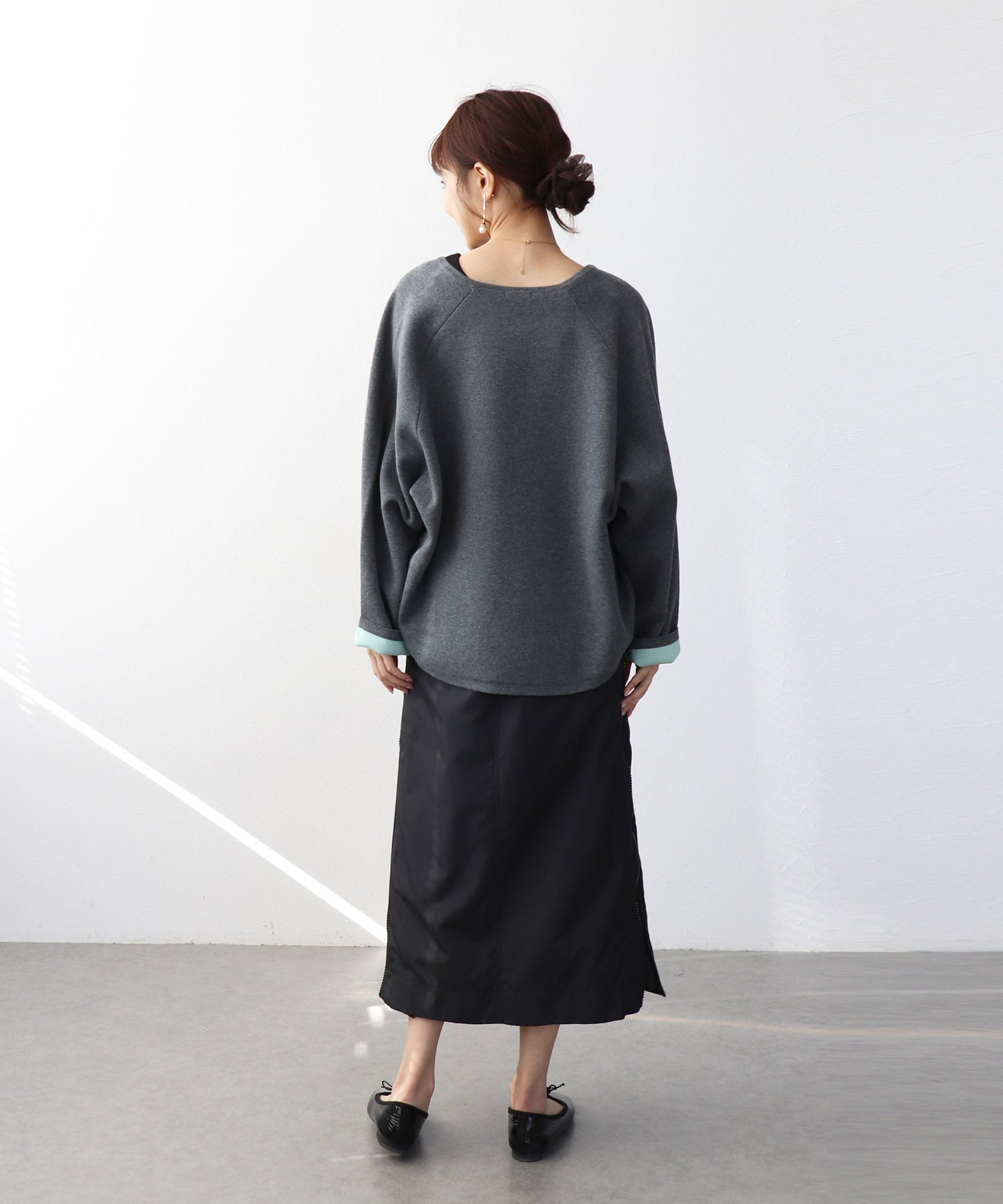 ダブルフェイスドルマンカーディガン