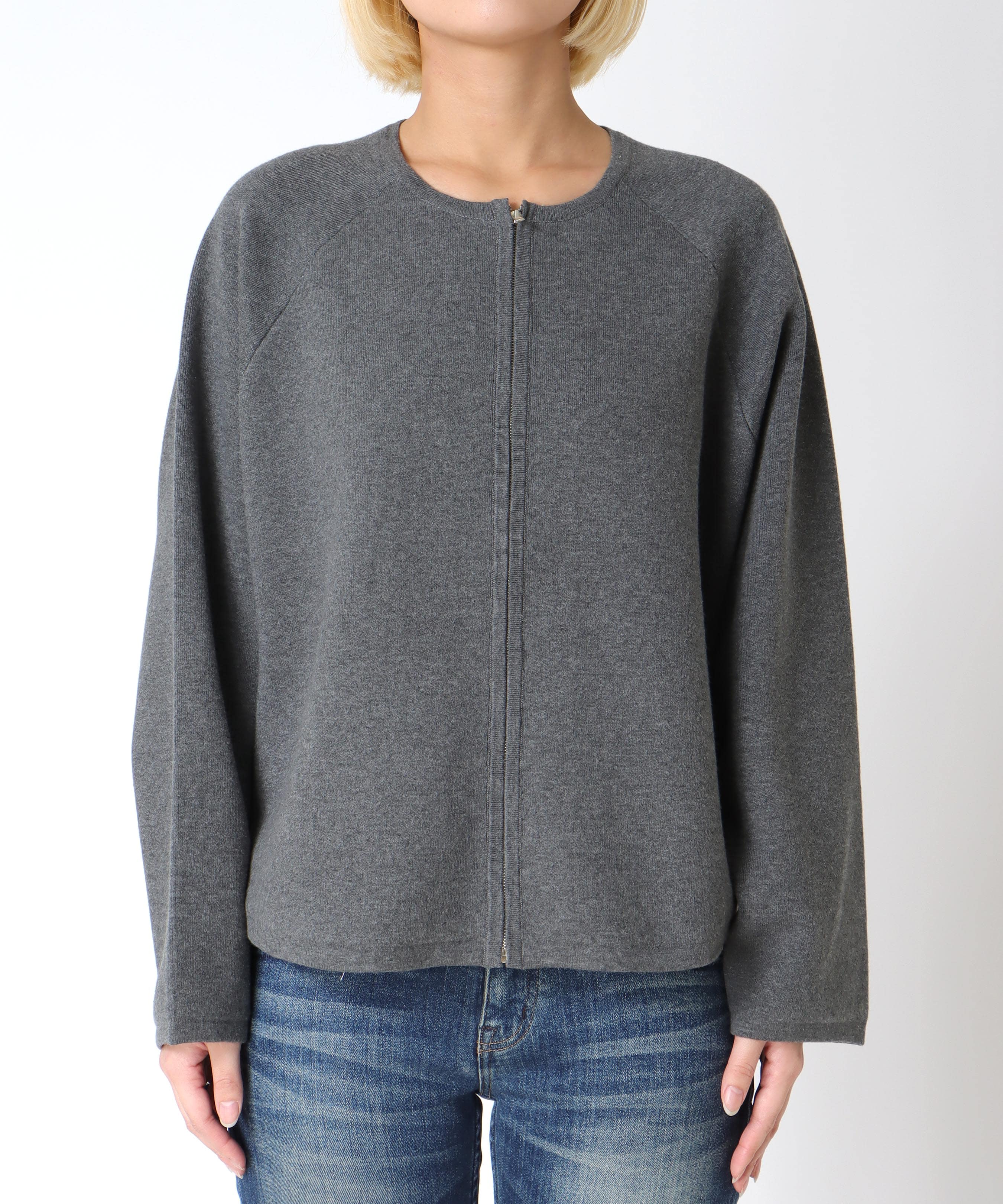 ダブルフェイスドルマンカーディガン