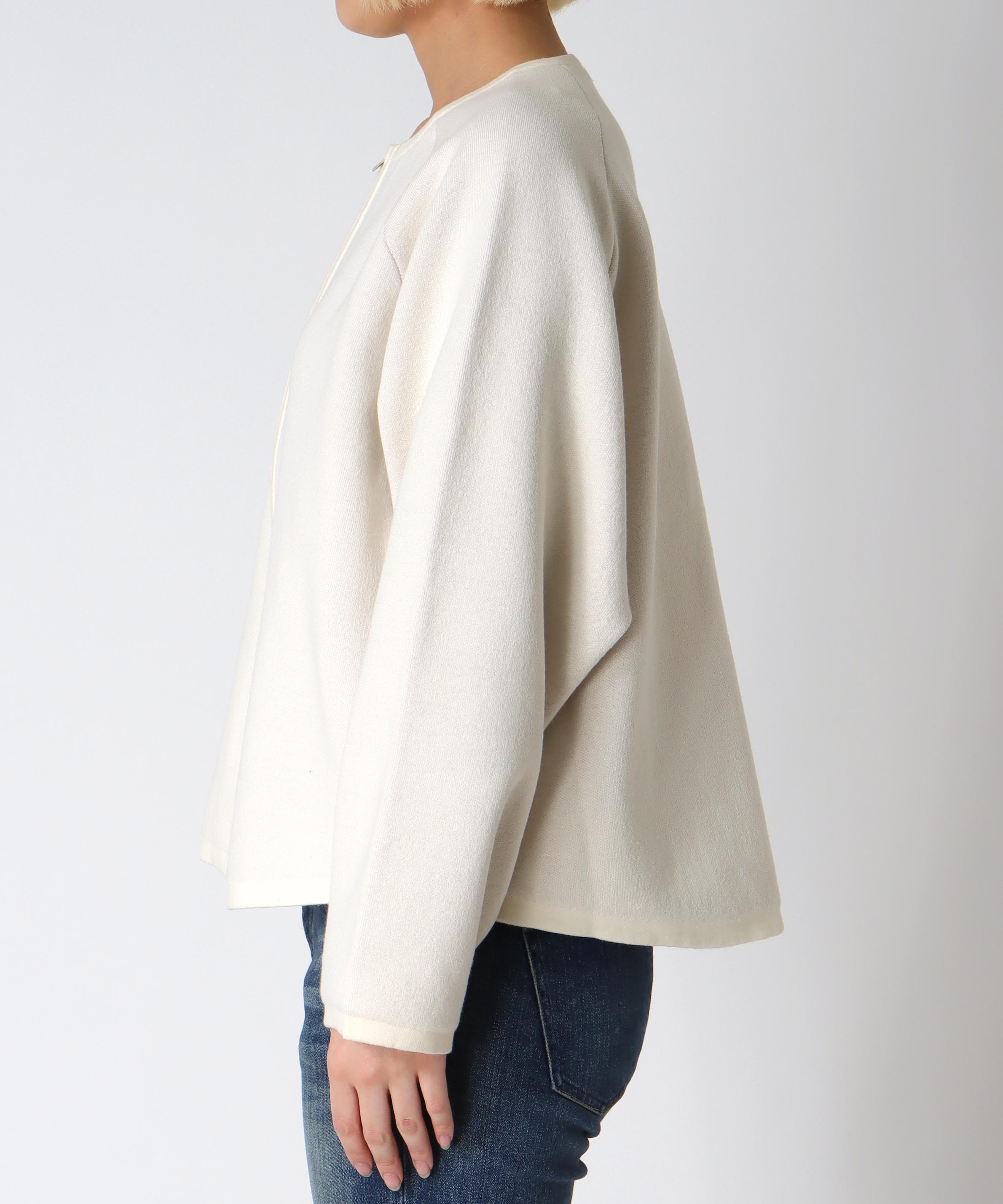 ダブルフェイスドルマンカーディガン