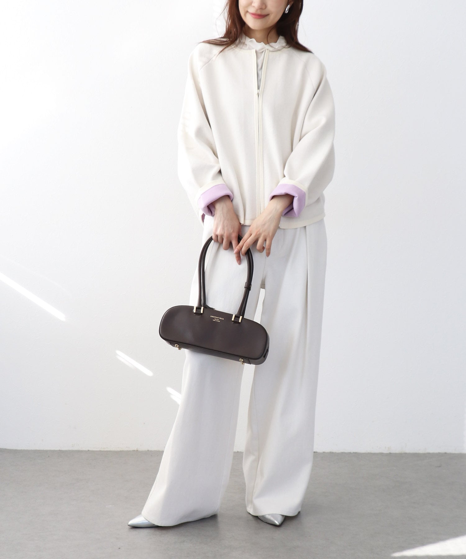 ダブルフェイスドルマンカーディガン