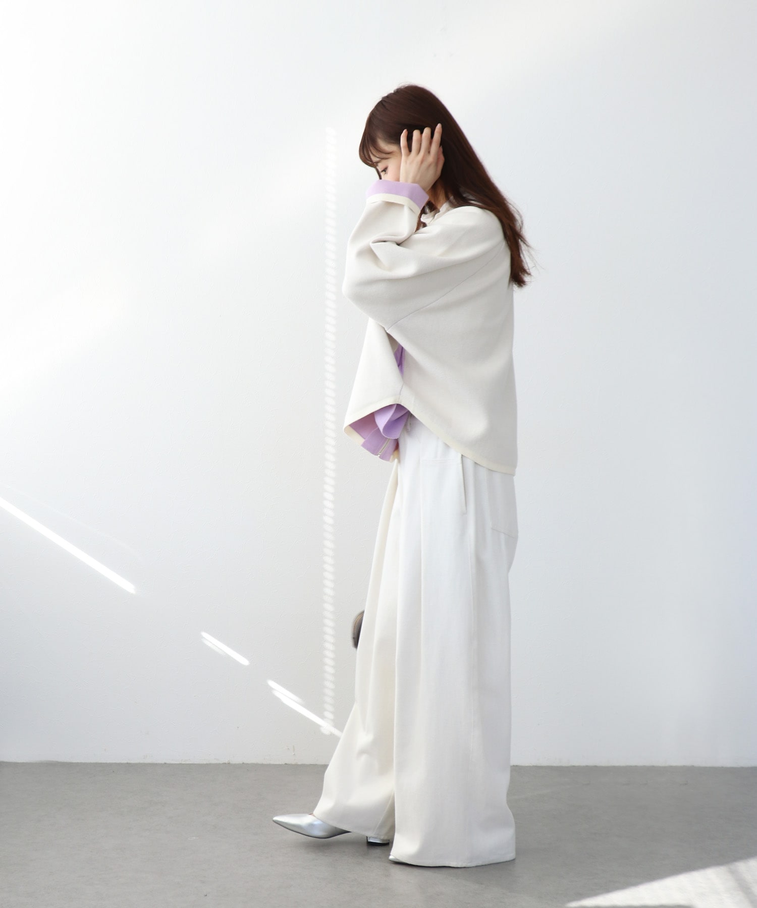 ダブルフェイスドルマンカーディガン