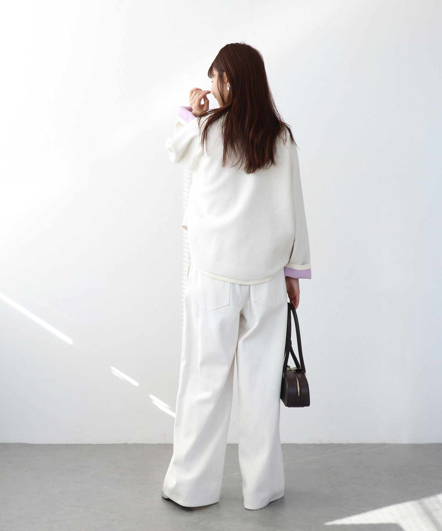 ダブルフェイスドルマンカーディガン