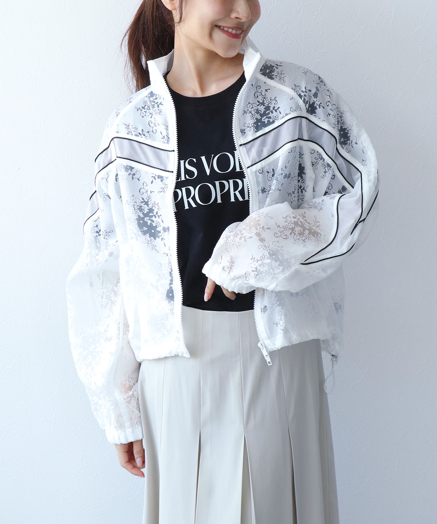 レースシアーブルゾン | AND ON JIONE STORE（アンドオン）ジオン商事