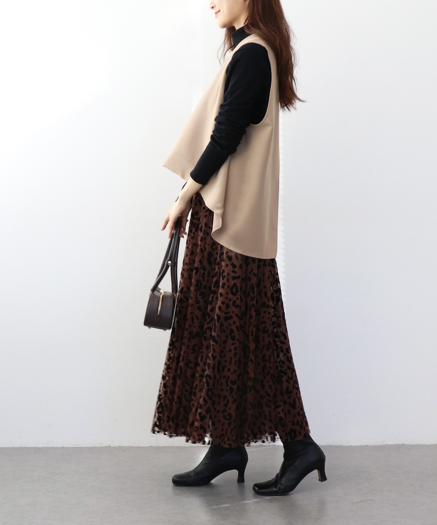 レオパードチュールスカート