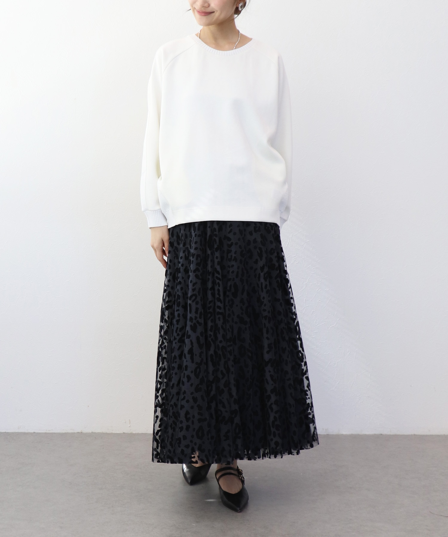 レオパードチュールスカート