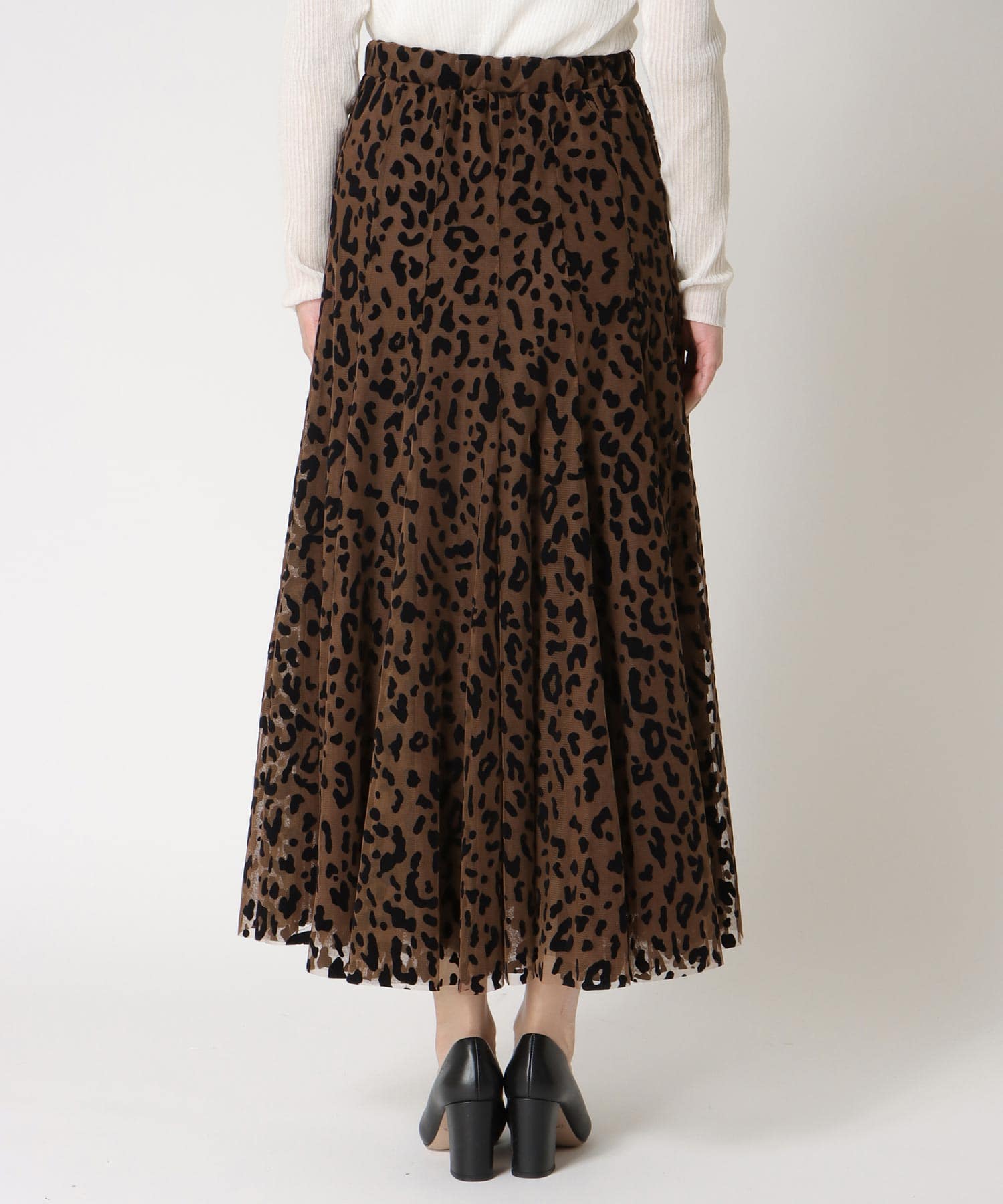 レオパードチュールスカート
