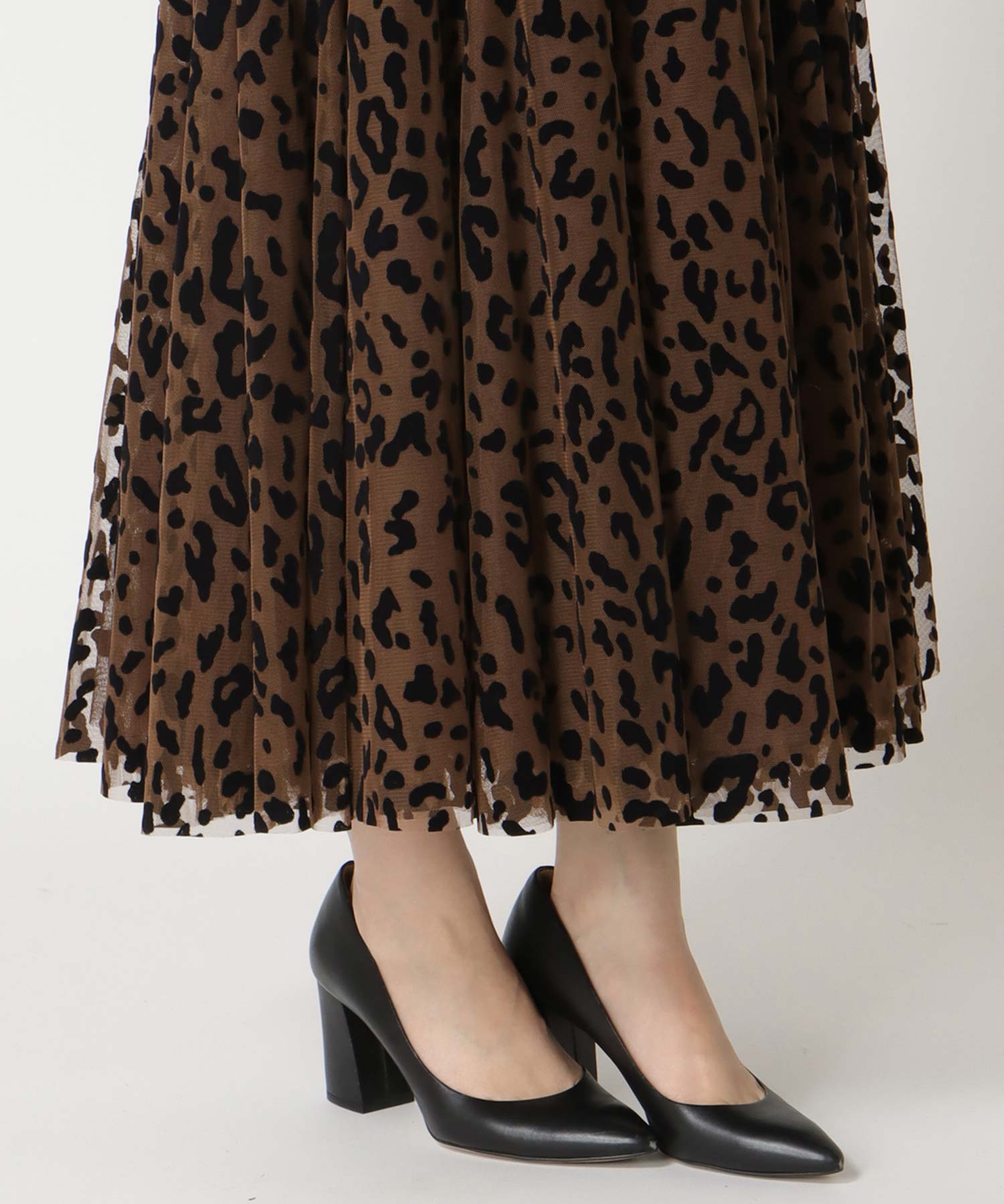 レオパードチュールスカート