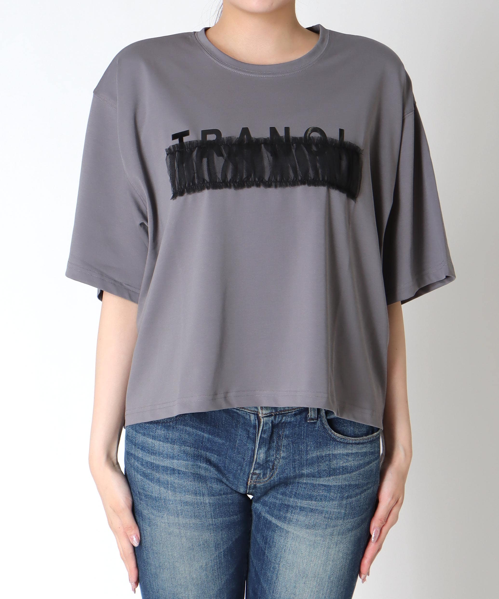 TRANOIワイドTシャツ