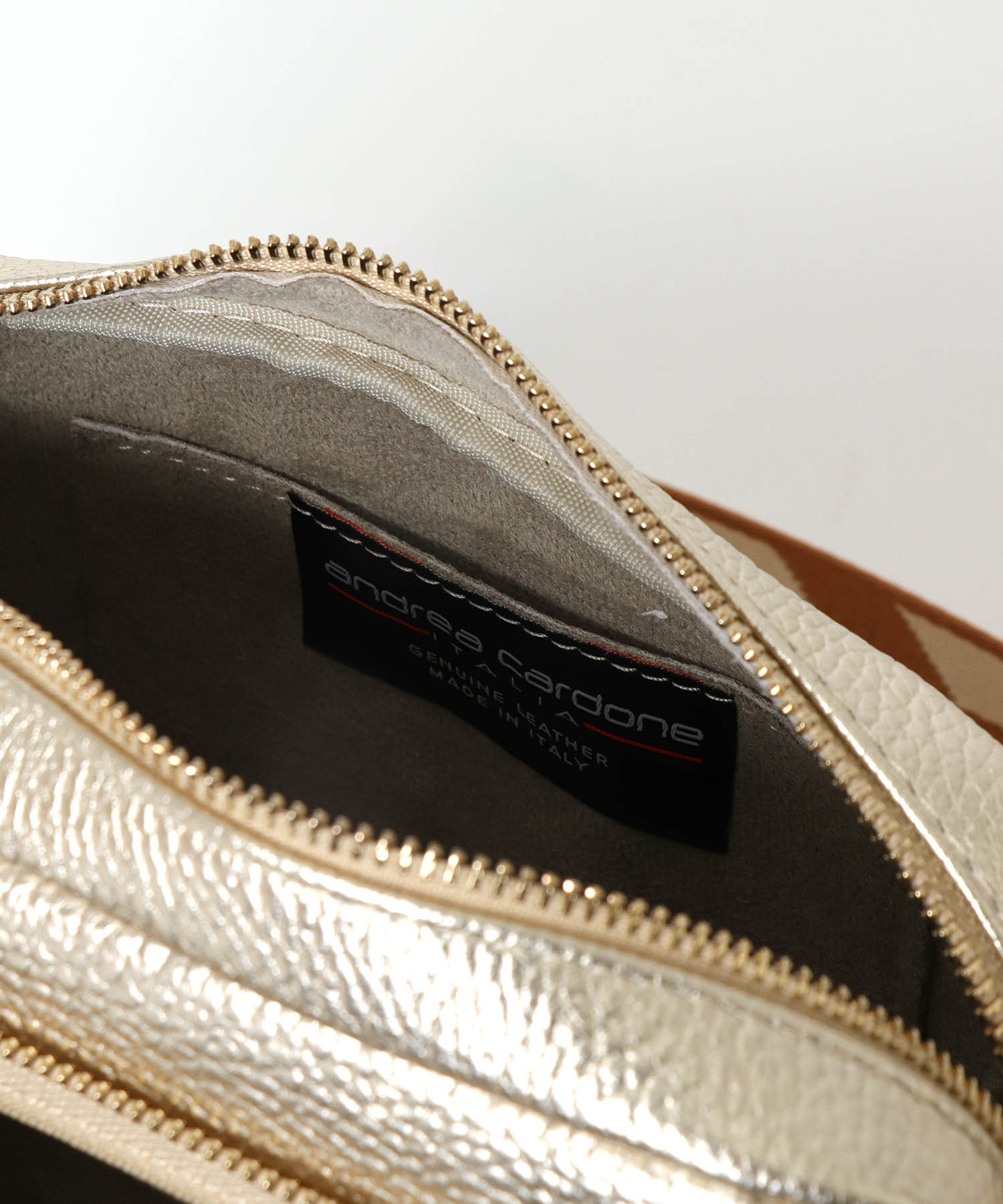 aleather metallic bag【andrea cardone/アンドレアカルドネ】