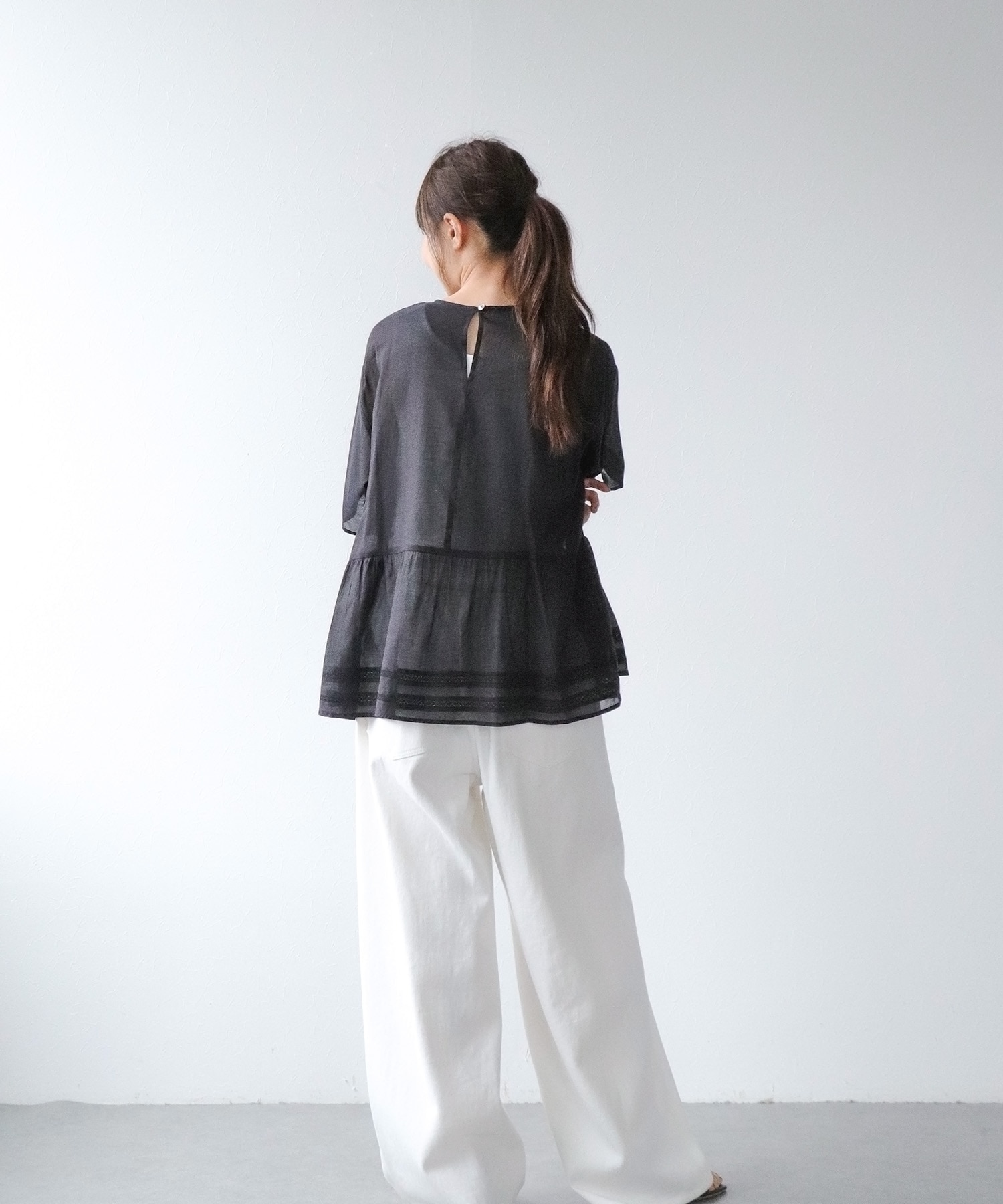 インドボイル刺繍ブラウス