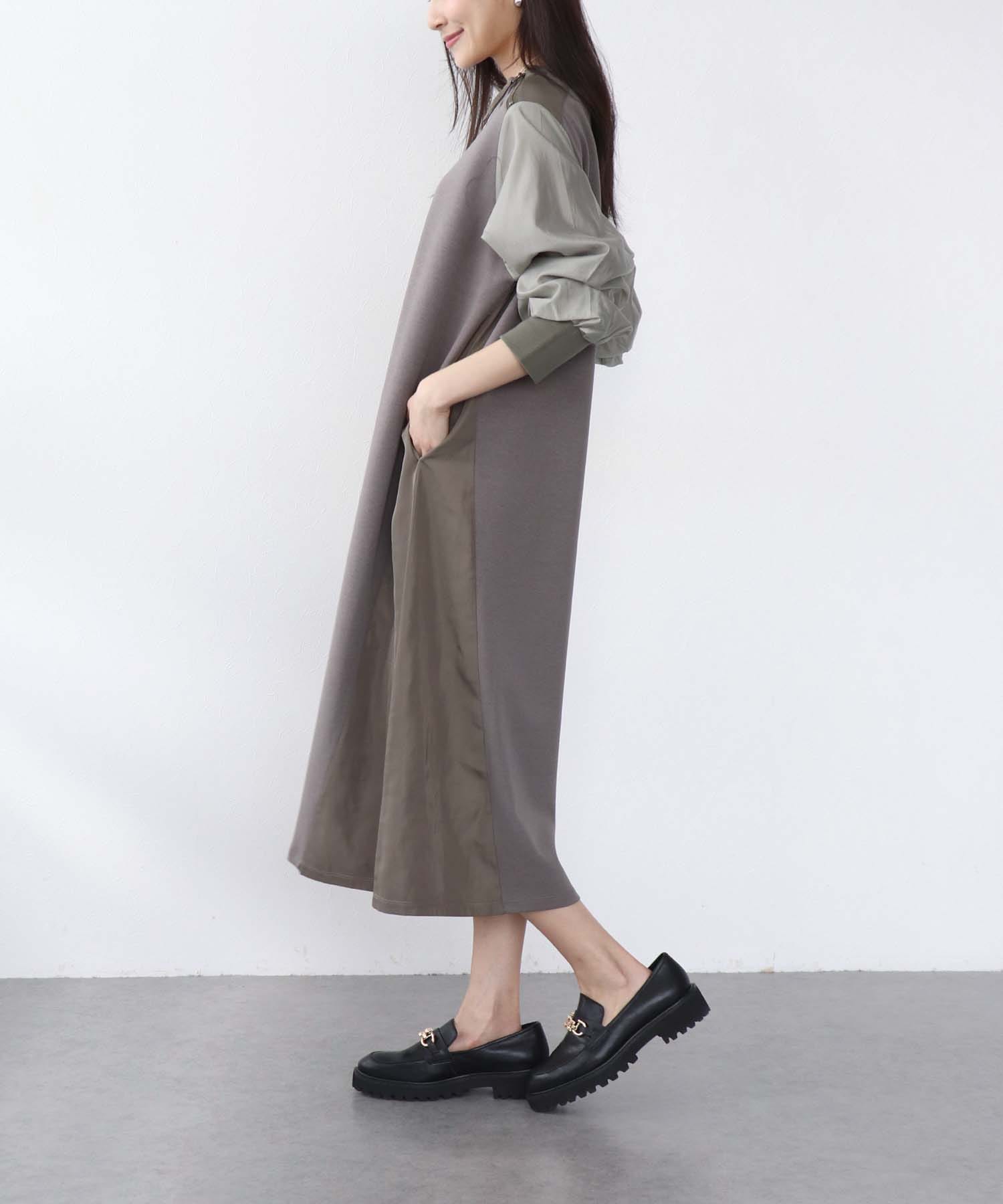 MA-1ライクドッキングワンピース