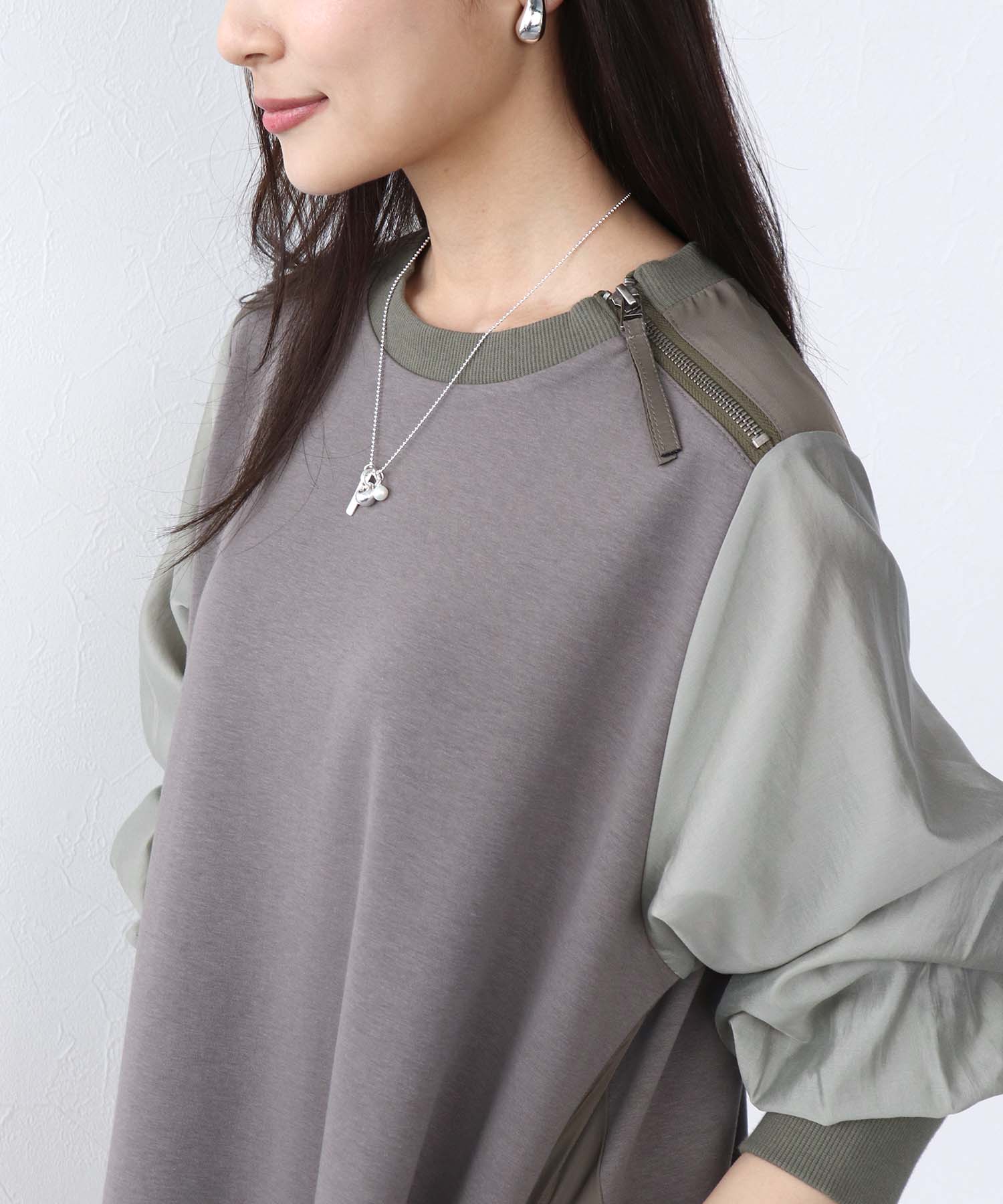 MA-1ライクドッキングワンピース