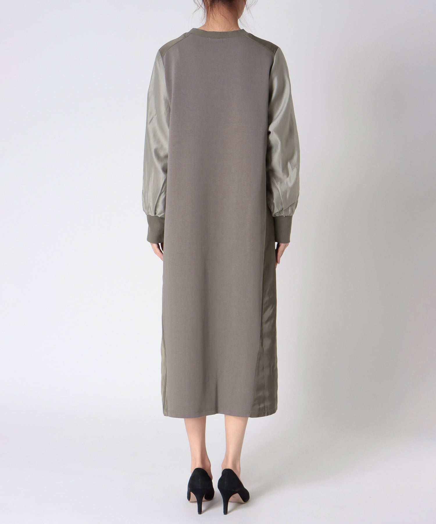 MA-1ライクドッキングワンピース