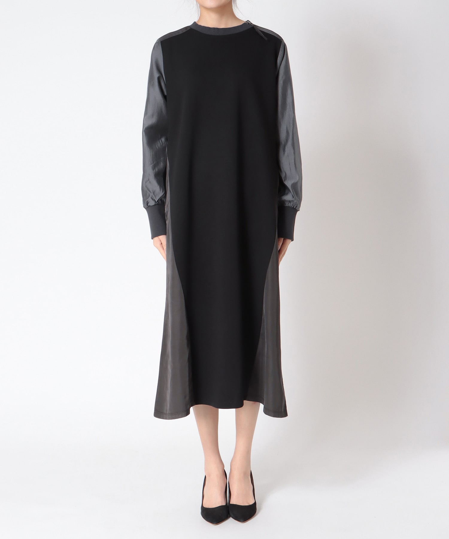 MA-1ライクドッキングワンピース