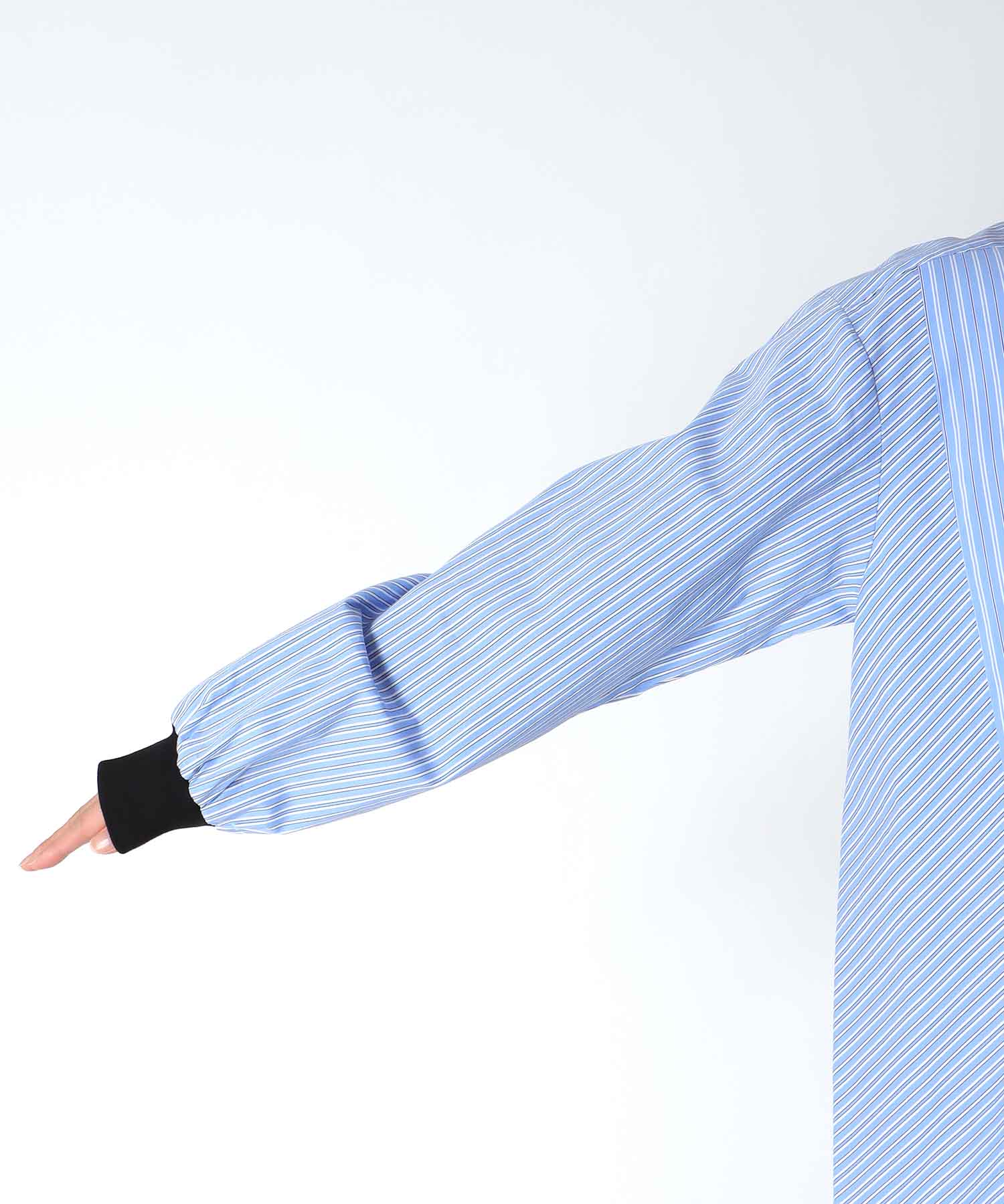 ストライプバイカラーワンピース