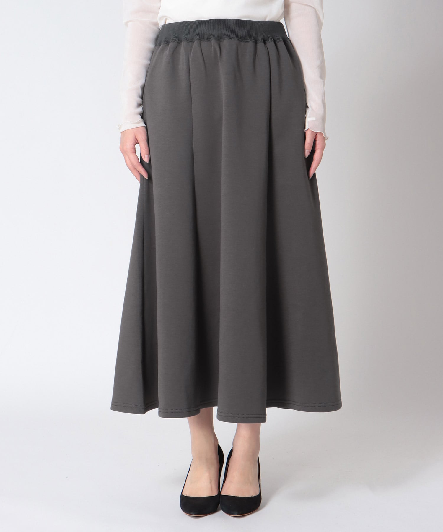 ダンボールニットフレアスカート