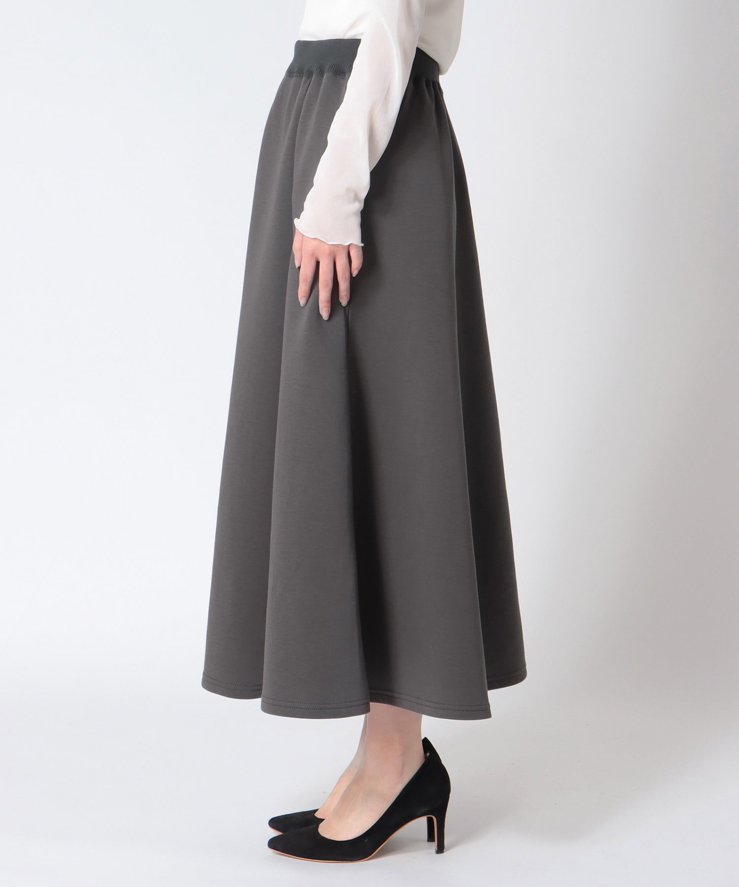 ダンボールニットフレアスカート