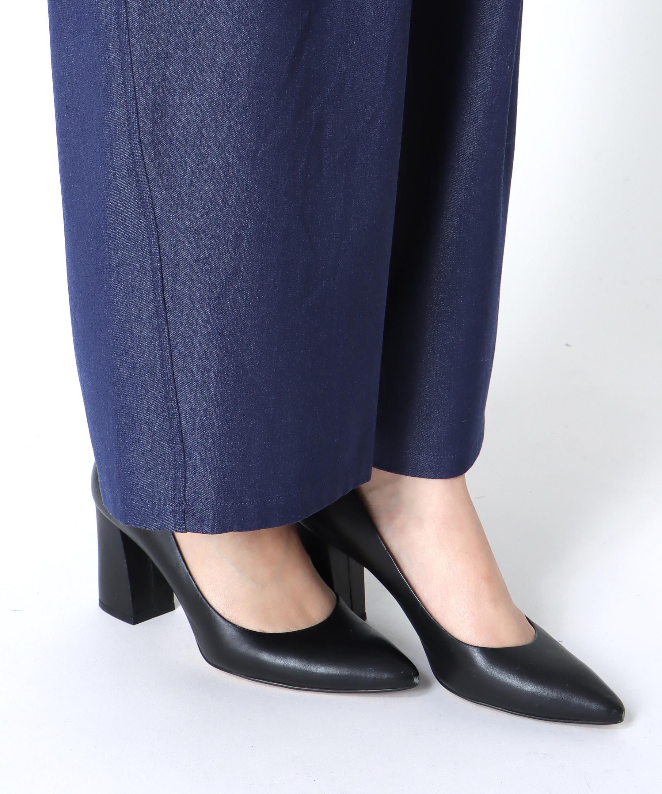 ウエストリブソフトコクーンパンツ